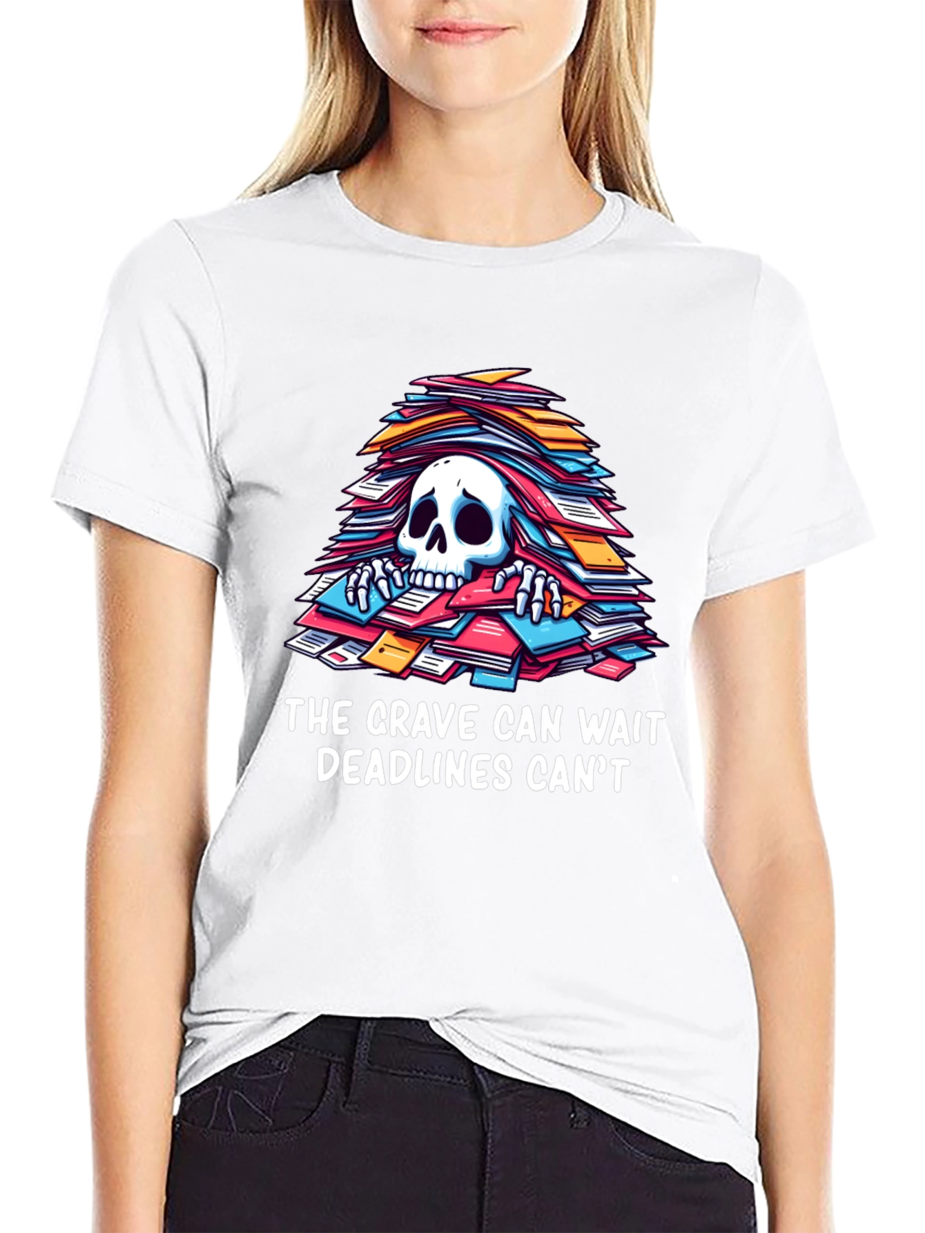 Funny Deadline T-Shirt - Grave Can Wait