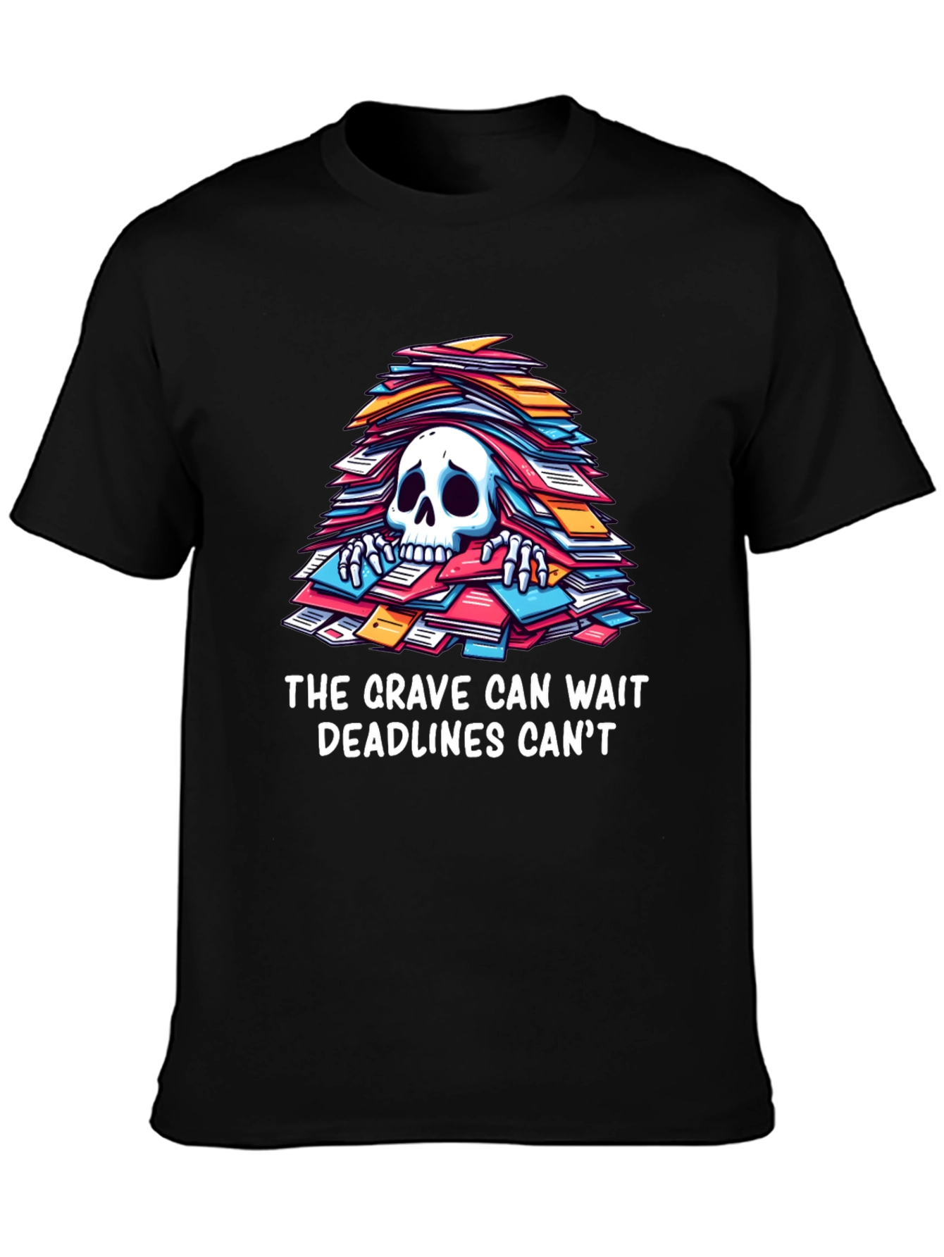 Funny Deadline T-Shirt - Grave Can Wait