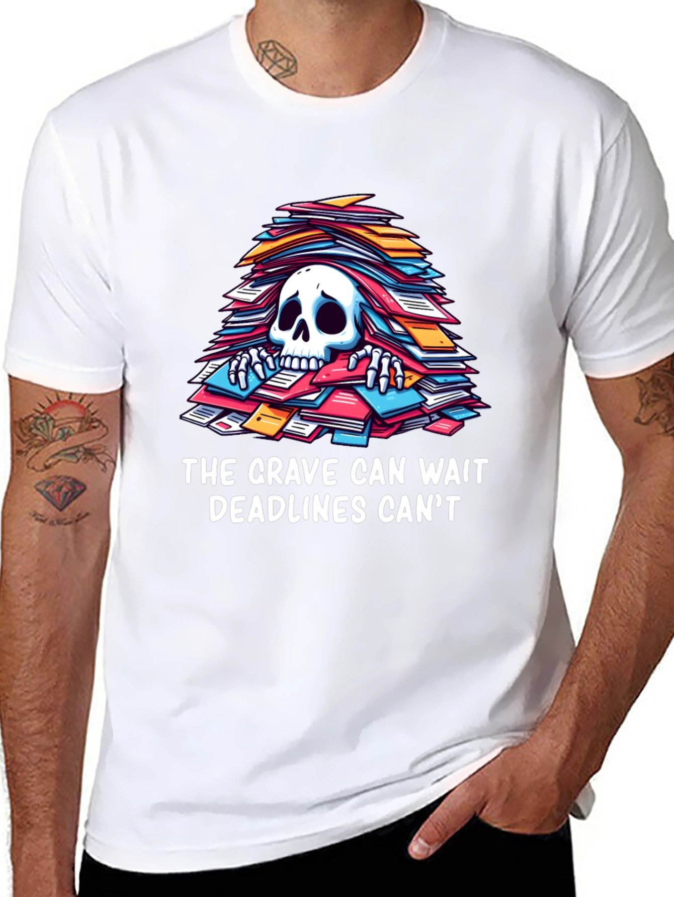 Funny Deadline T-Shirt - Grave Can Wait