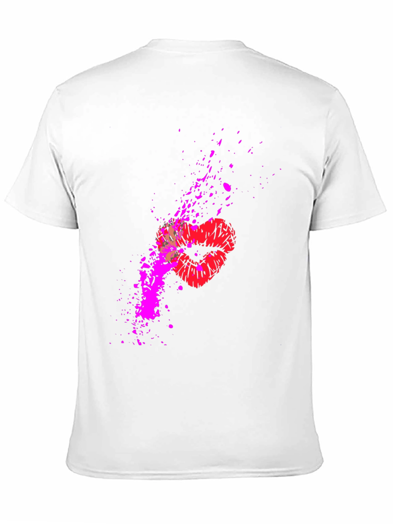 Kiss Splatter Graphic Tee - Black