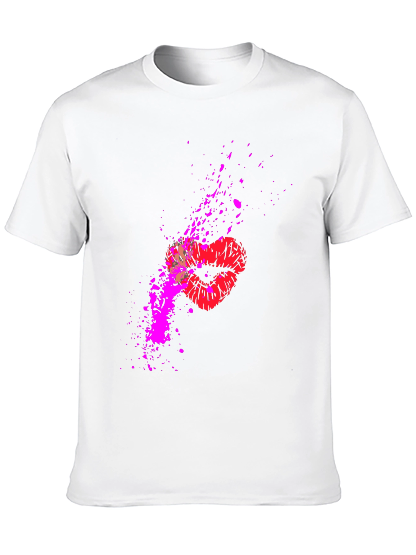 Kiss Splatter Graphic Tee - Black