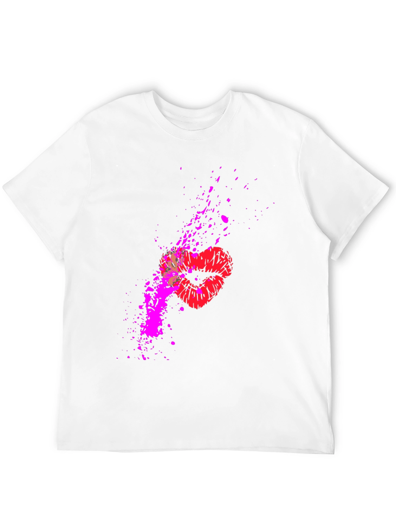 Kiss Splatter Graphic Tee - Black