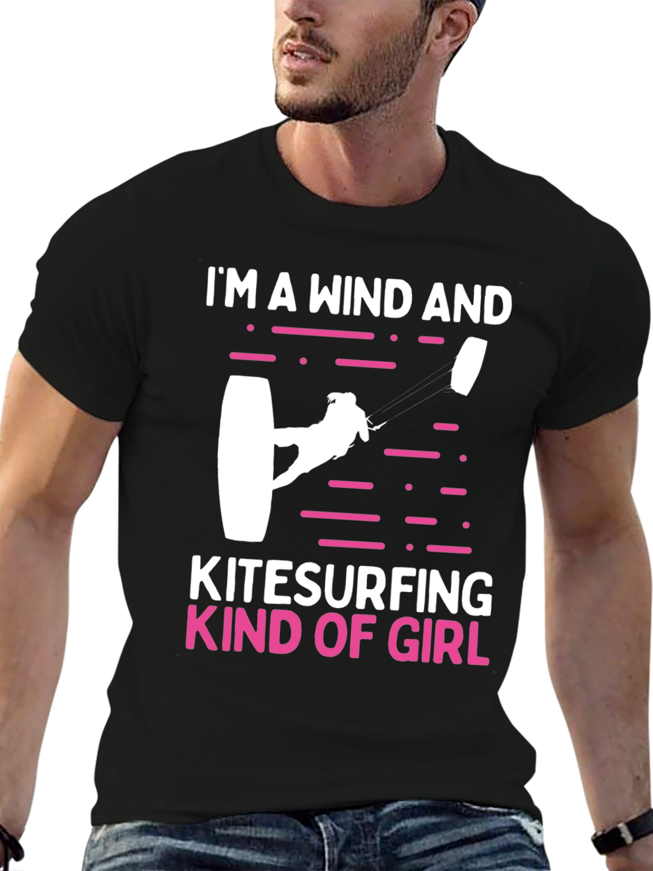 Wind and Kitesurfing Girl T-Shirt