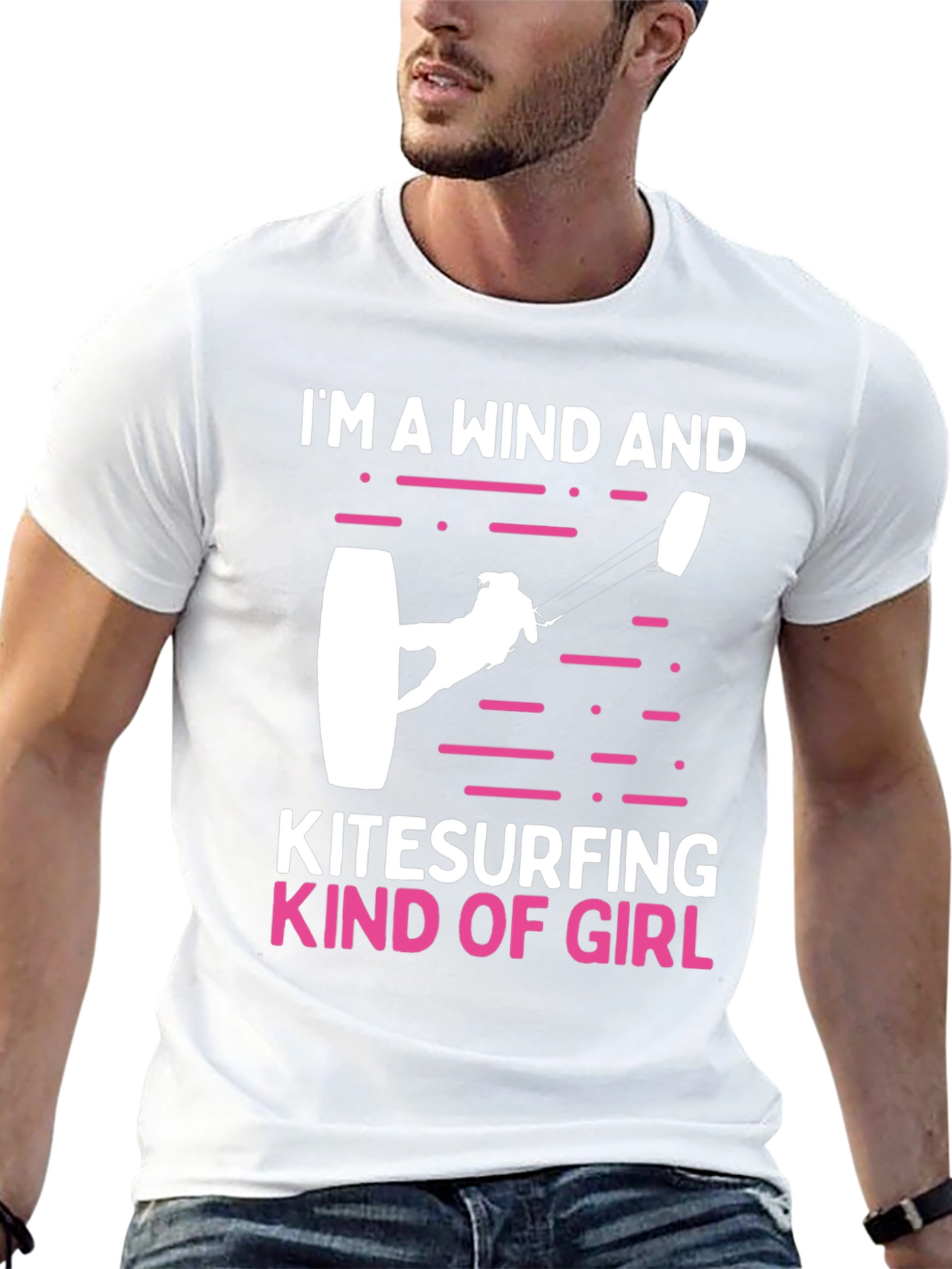 Wind and Kitesurfing Girl T-Shirt