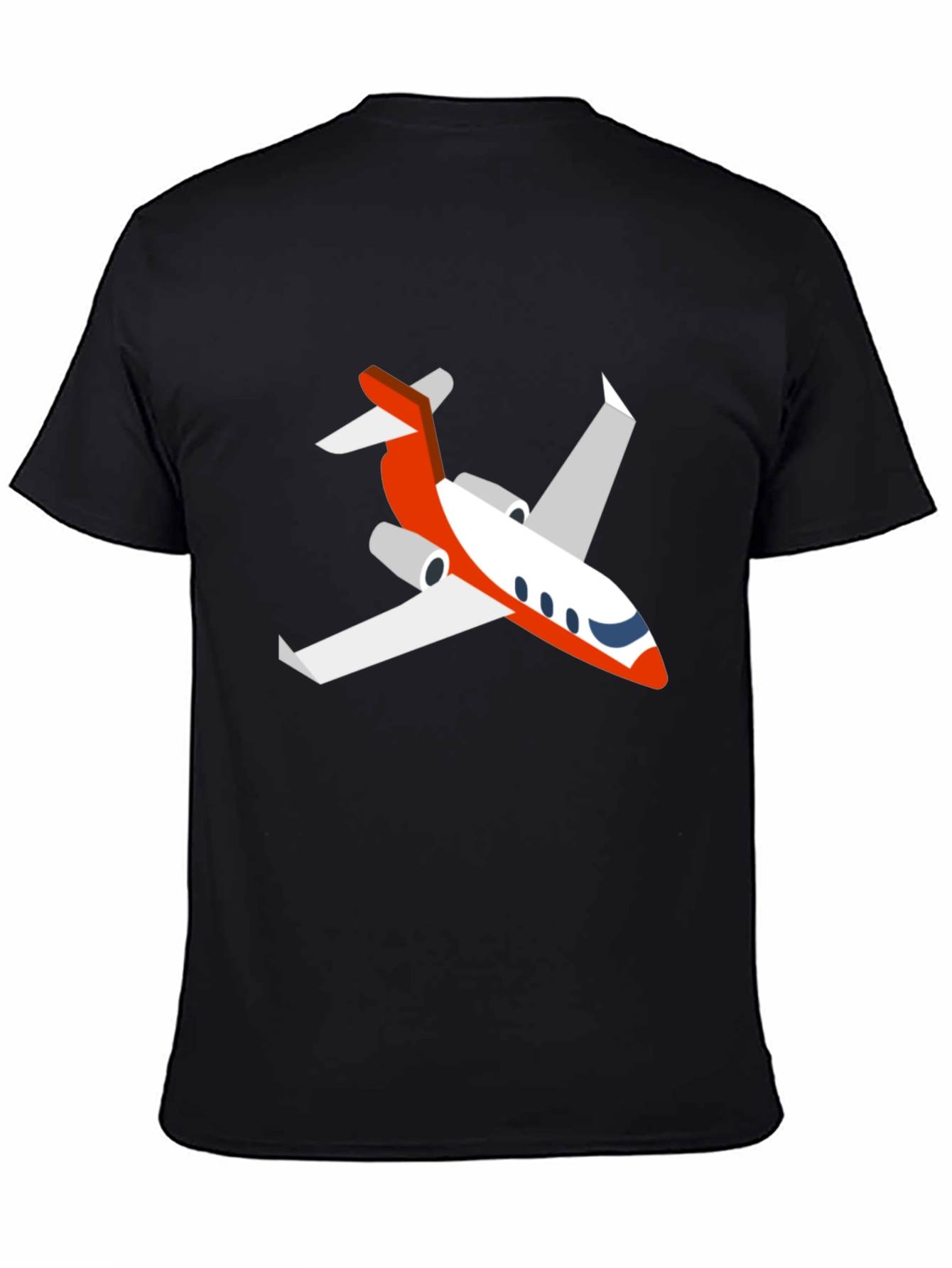 Jet Graphic Tee - Black Stylish T-Shirt