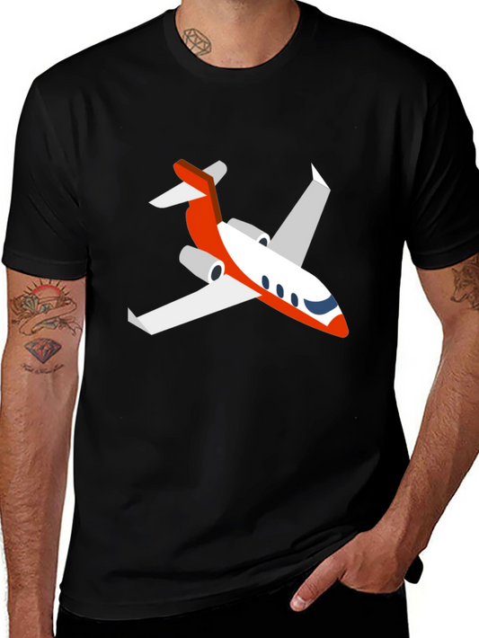 Jet Graphic Tee - Black Stylish T-Shirt