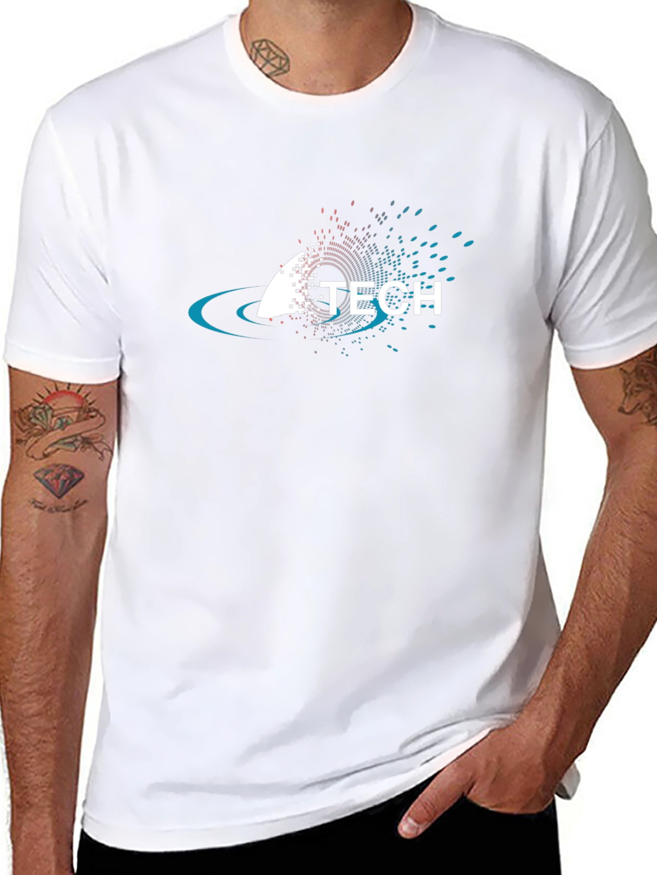 Tech Graphic Black T-Shirt