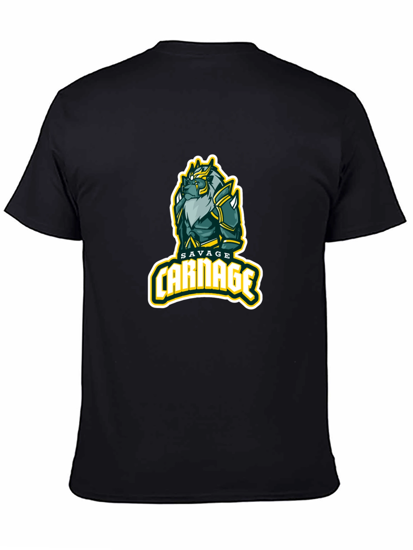 Savage Carnage Graphic Tee - Black Cotton Comfort
