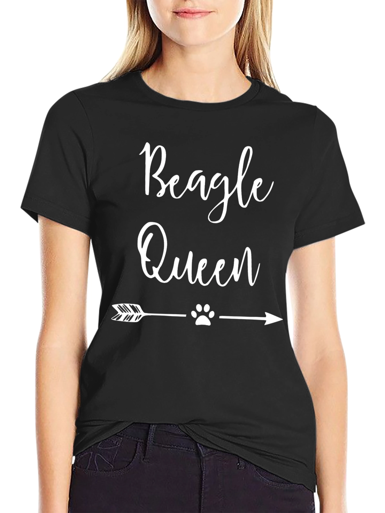 Beagle Queen Graphic Tee - Dog Lover T-Shirt