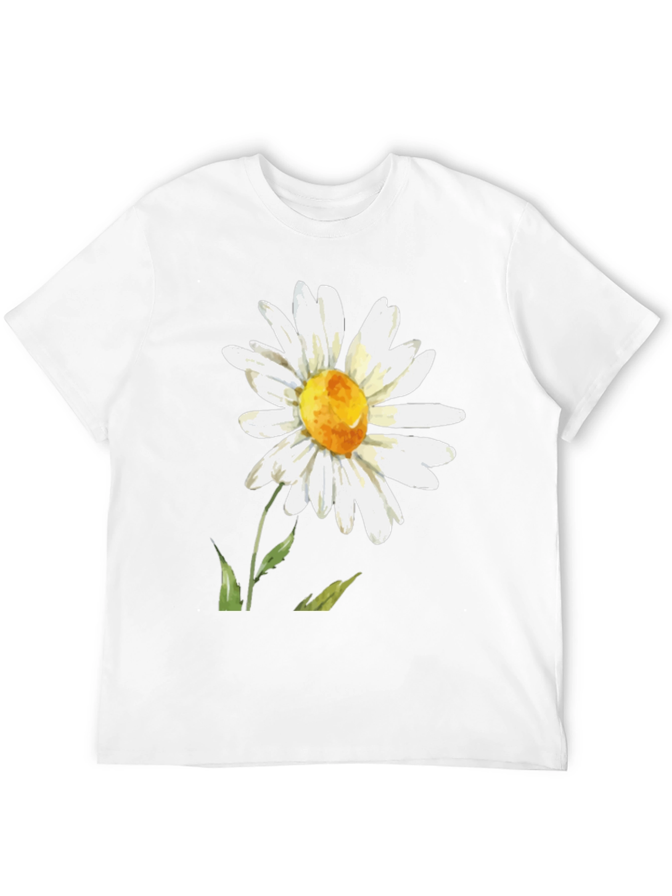 Daisy Flower Graphic T-Shirt - Black