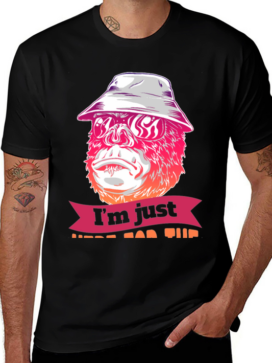Cool Gorilla Tee: Im Just Here For This