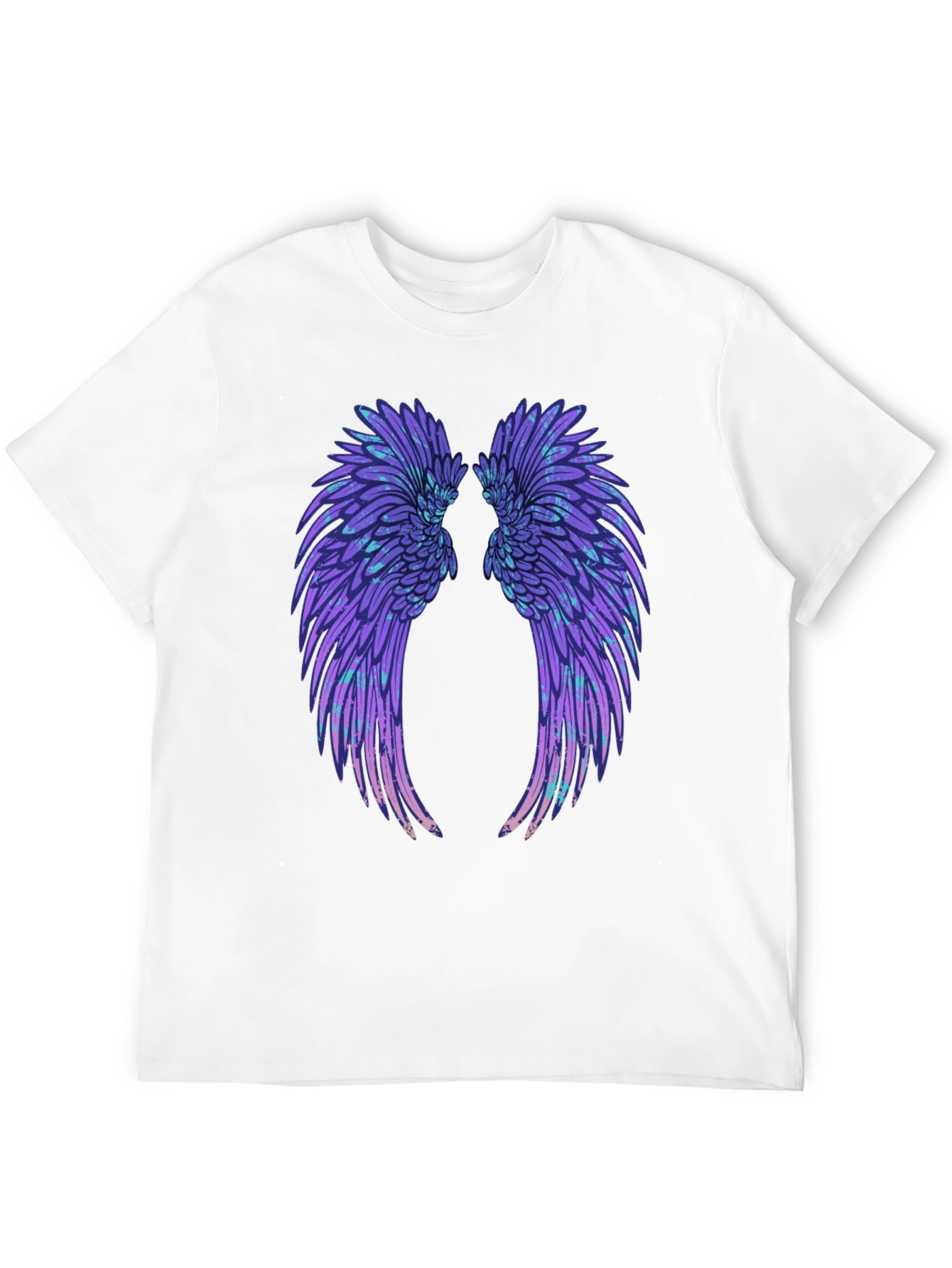 Wings Graphic Tee - Black Cotton T-Shirt