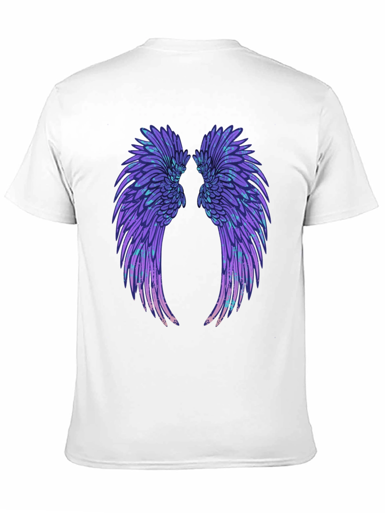Wings Graphic Tee - Black Cotton T-Shirt