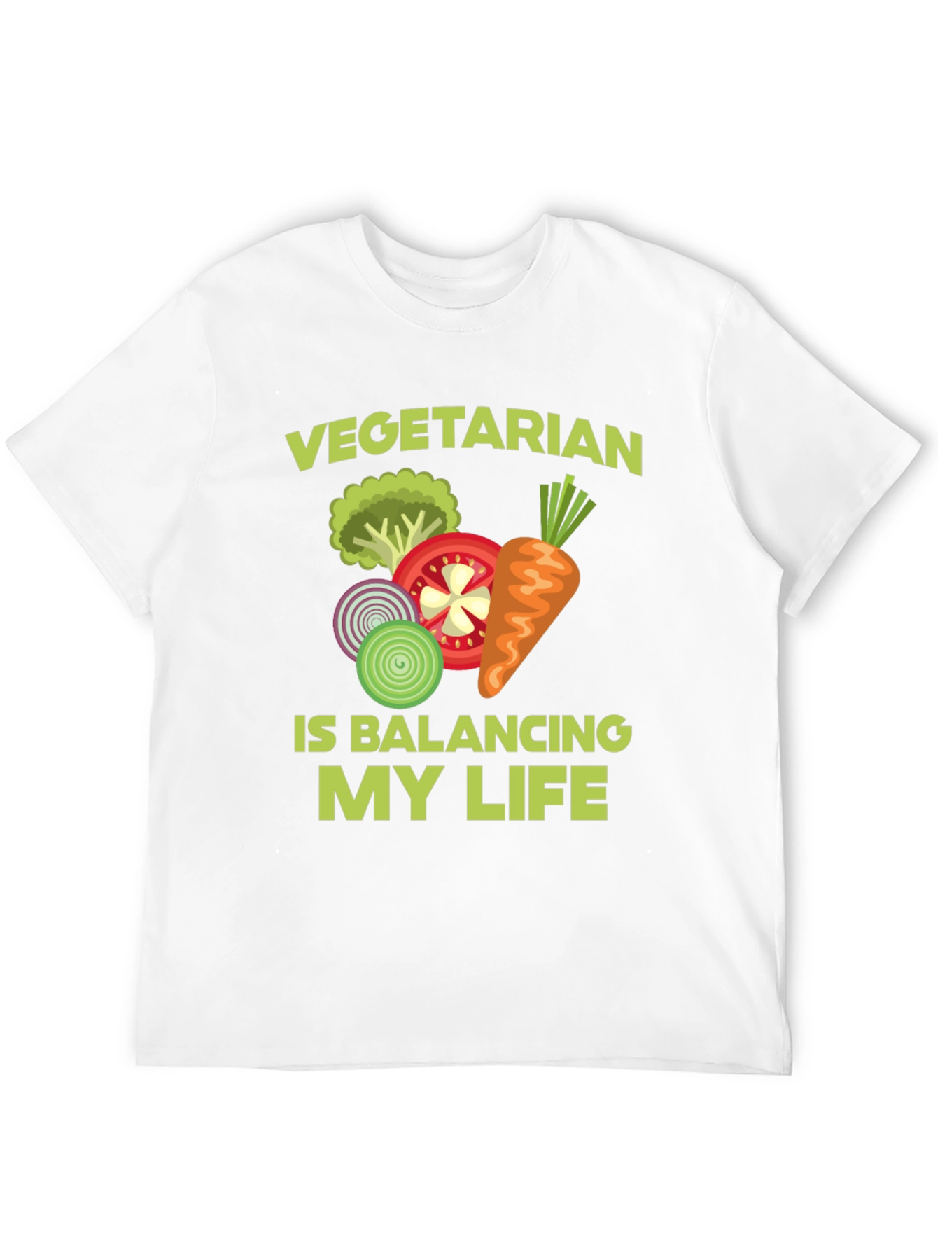 Vegetarian Balancing Act Graphic Tee
