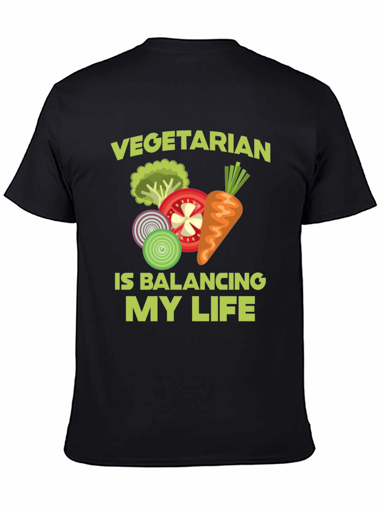 Vegetarian Balancing Act Graphic Tee