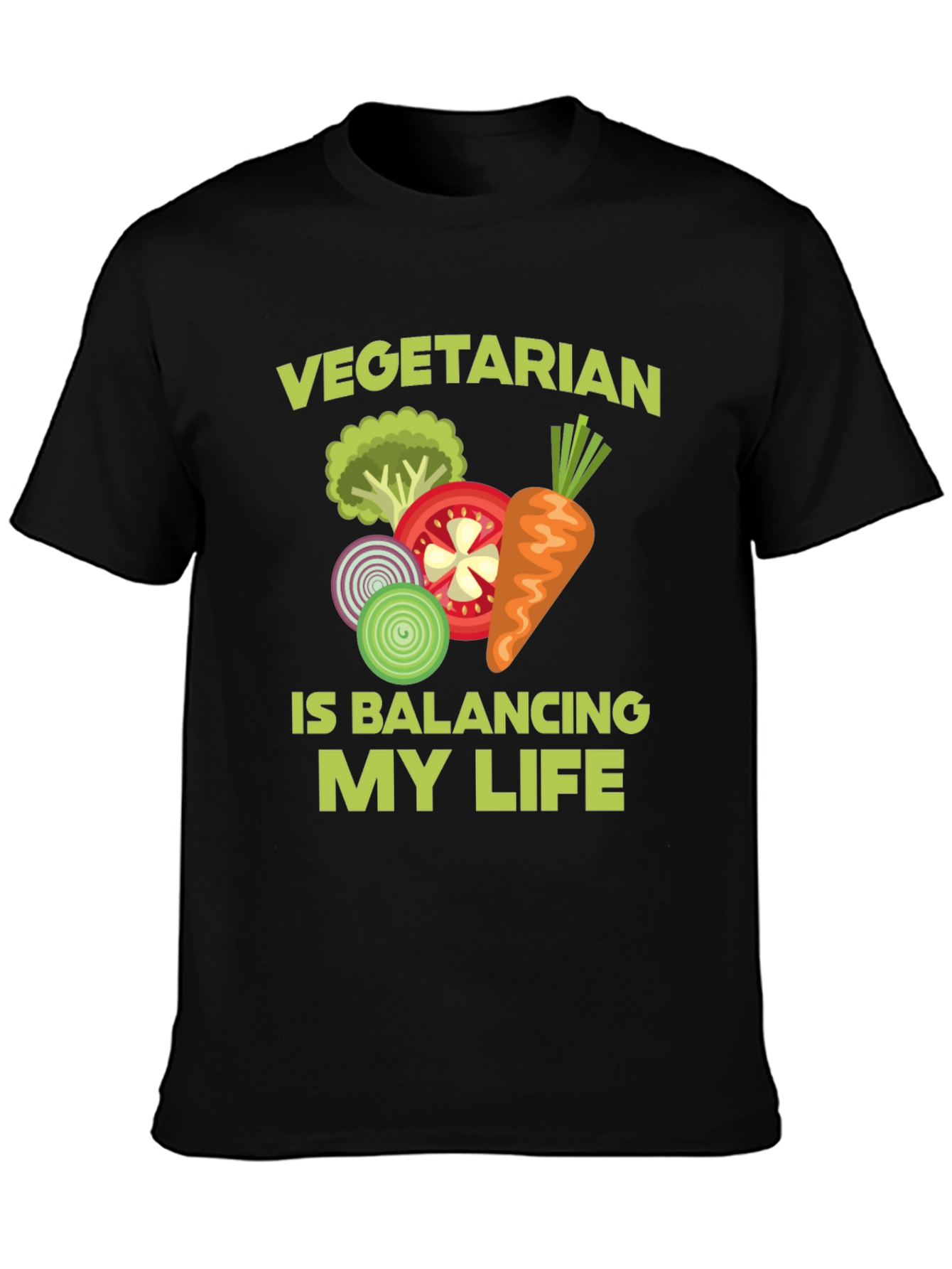 Vegetarian Balancing Act Graphic Tee