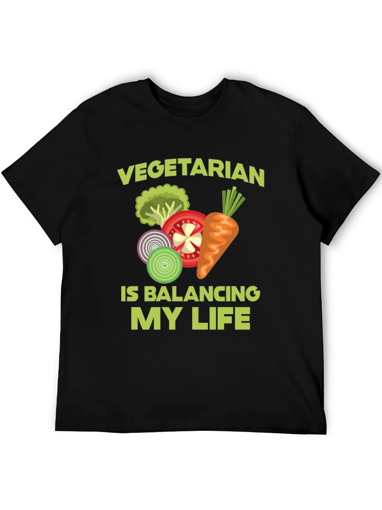 Vegetarian Balancing Act Graphic Tee
