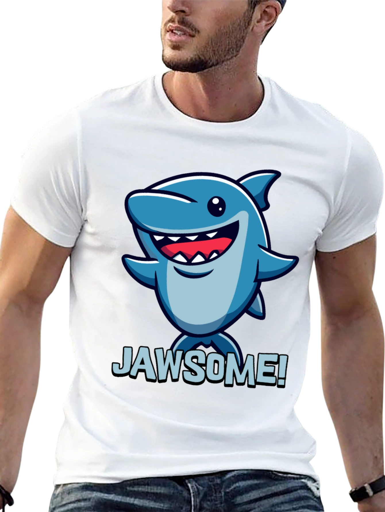 Jawsome Shark Graphic Tee - Black