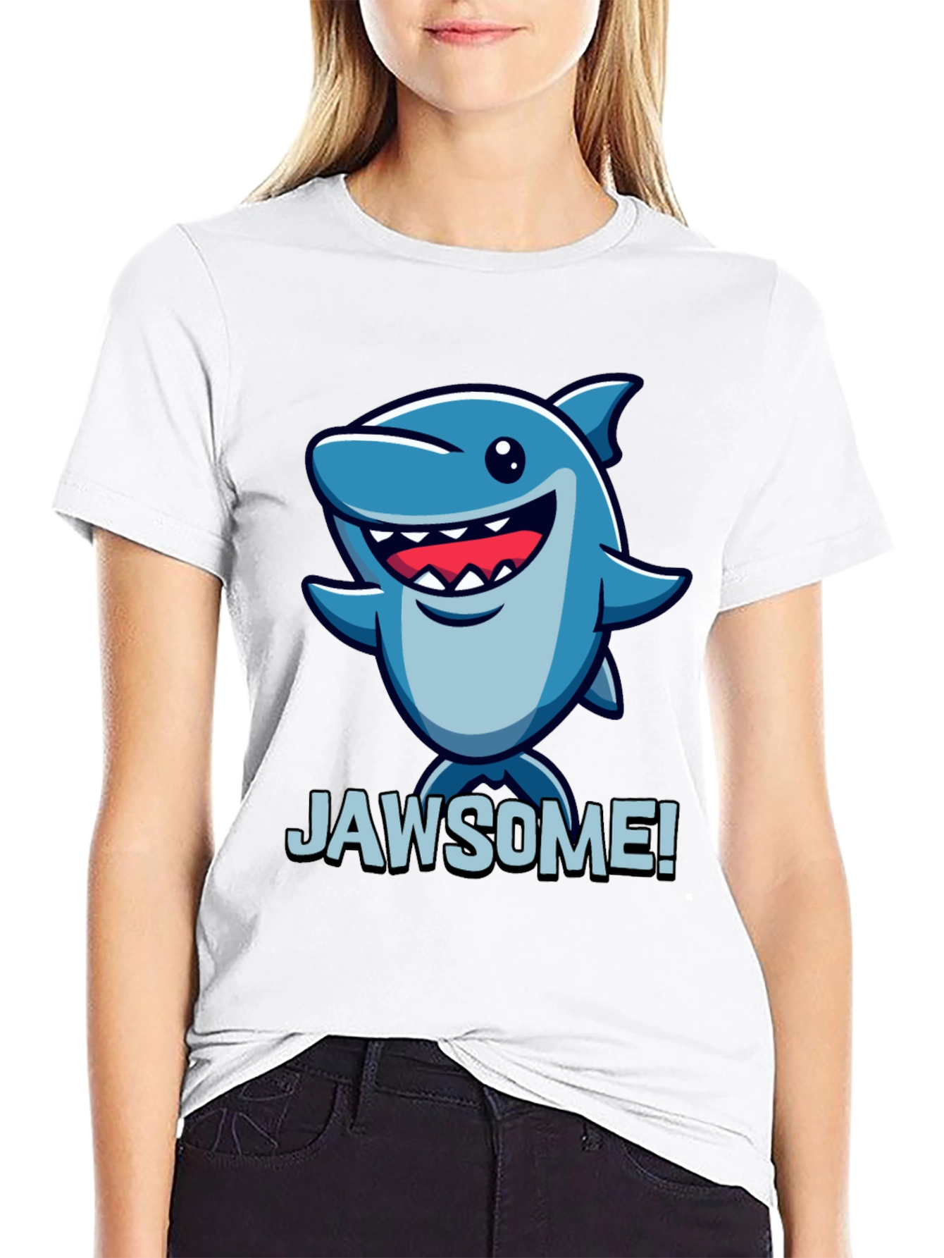 Jawsome Shark Graphic Tee - Black