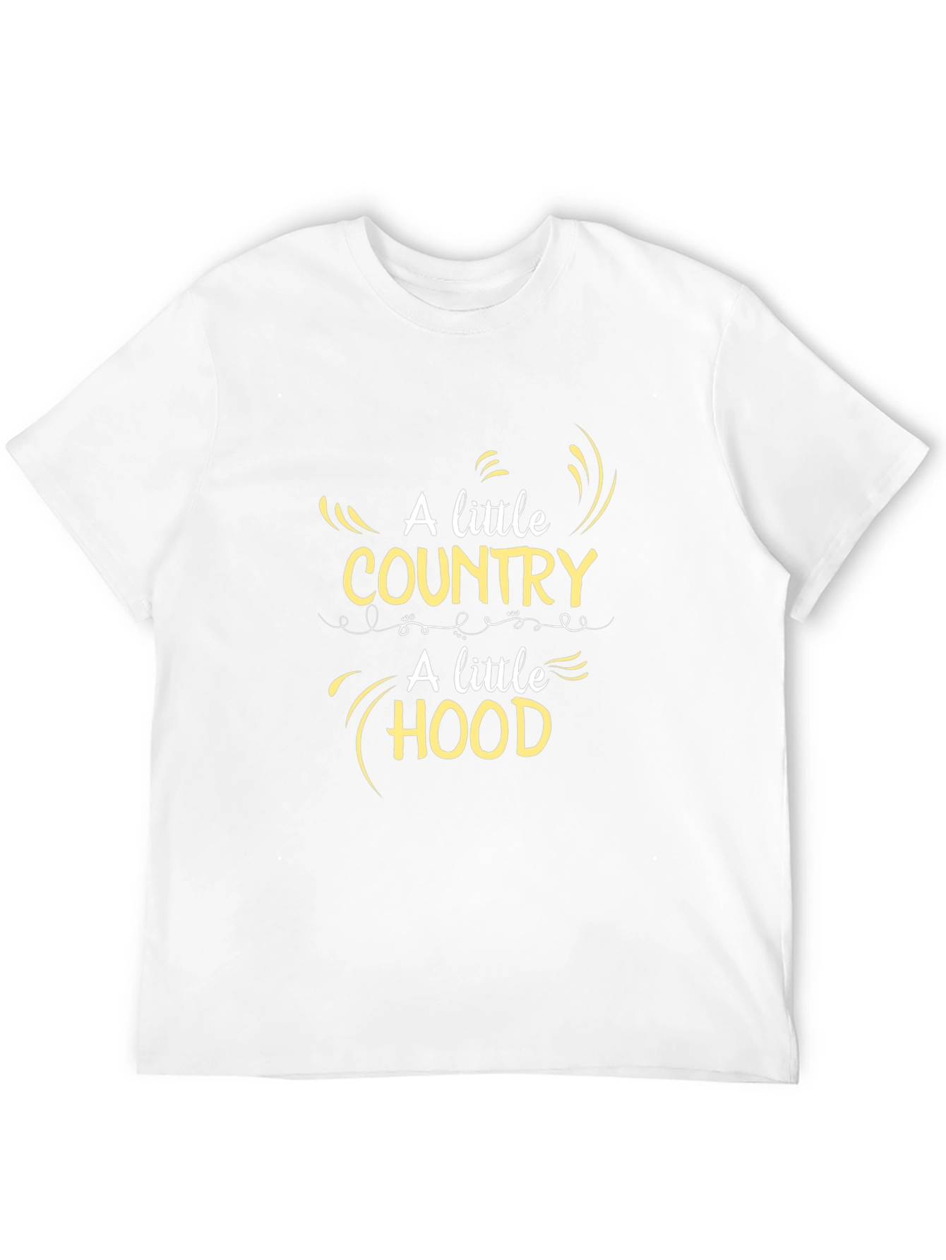Country Hood Graphic Tee - Trendy Black T-Shirt