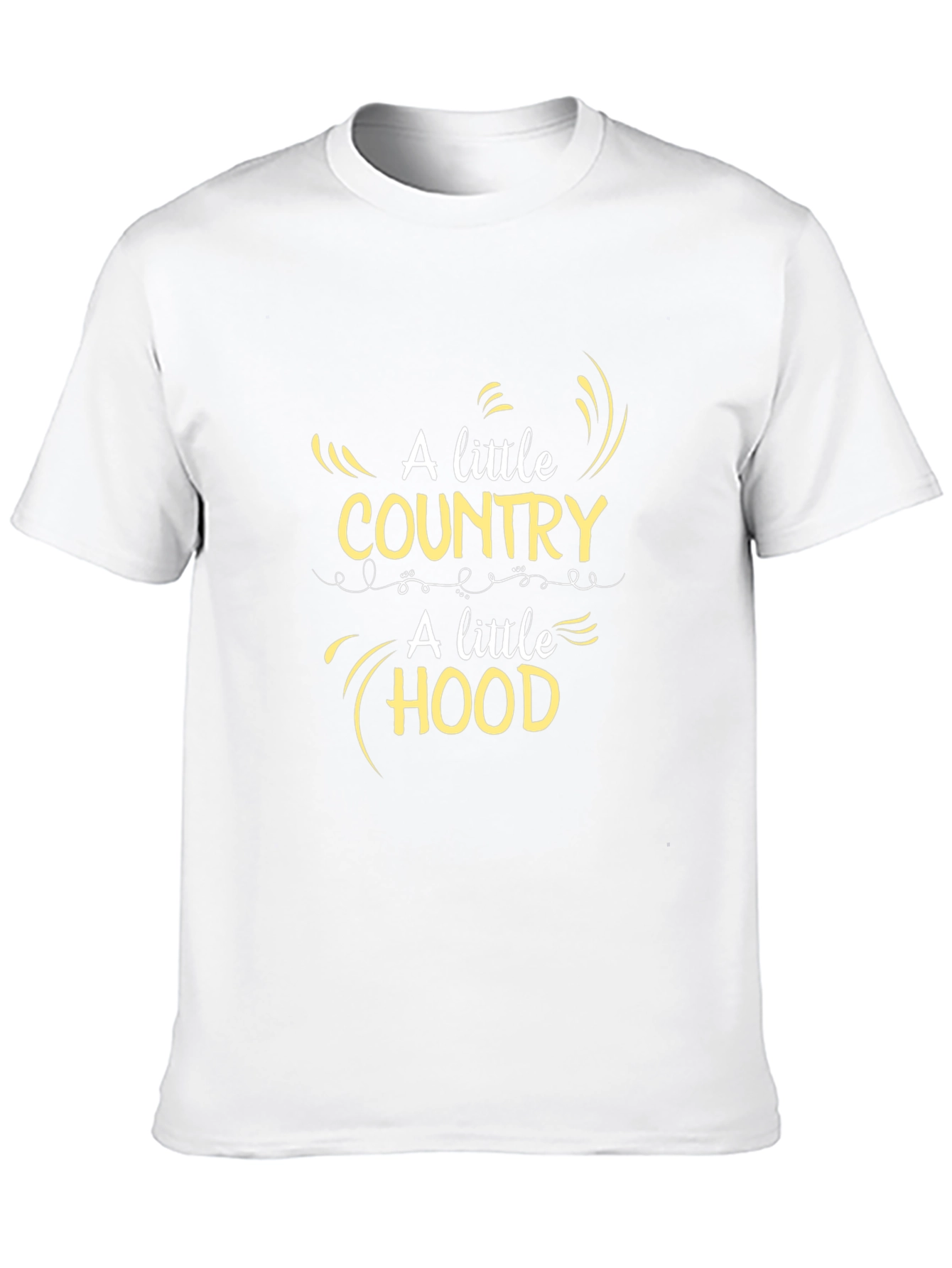 Country Hood Graphic Tee - Trendy Black T-Shirt