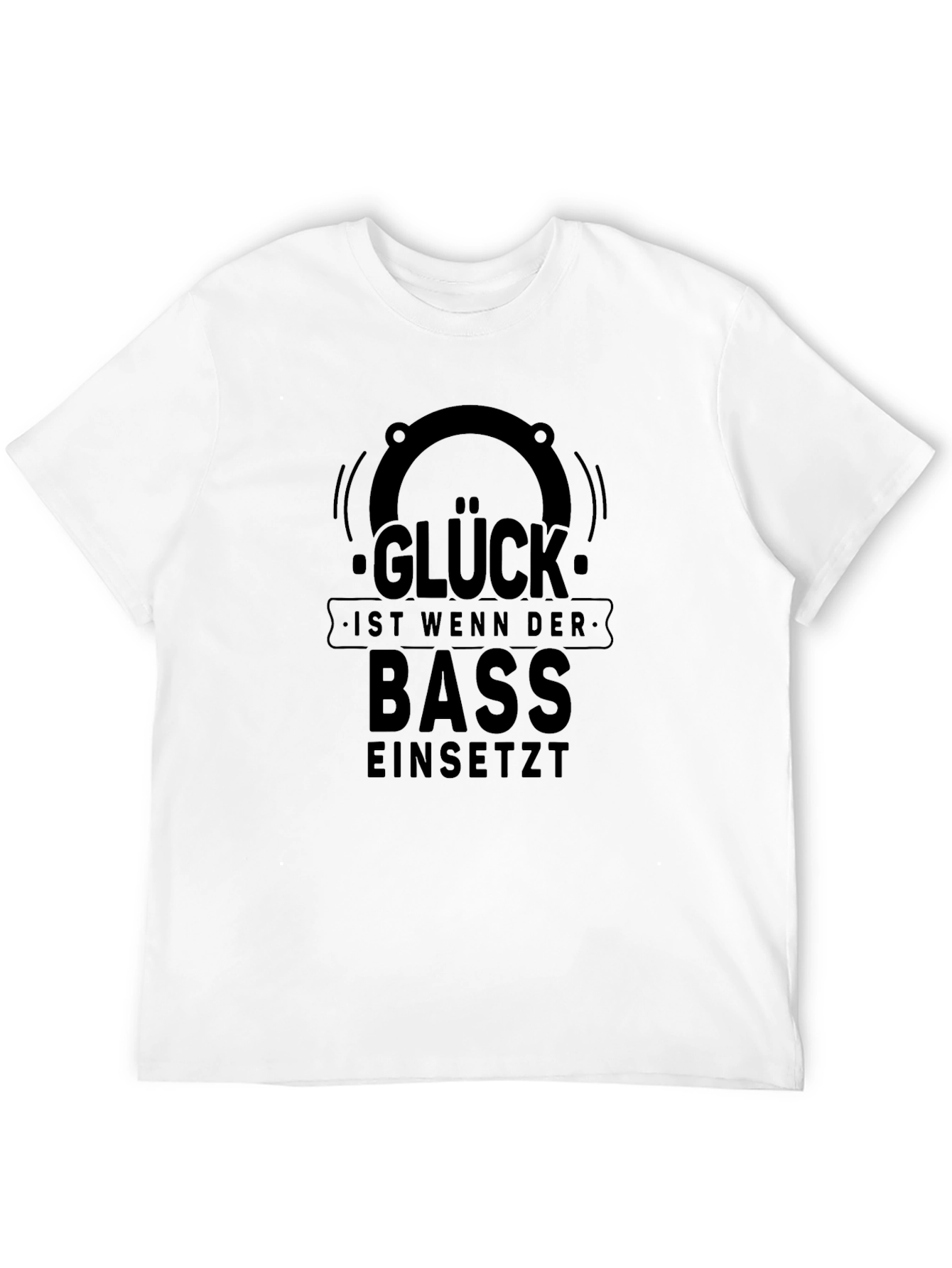 Glück Bass T-Shirt - Black Graphic Tee