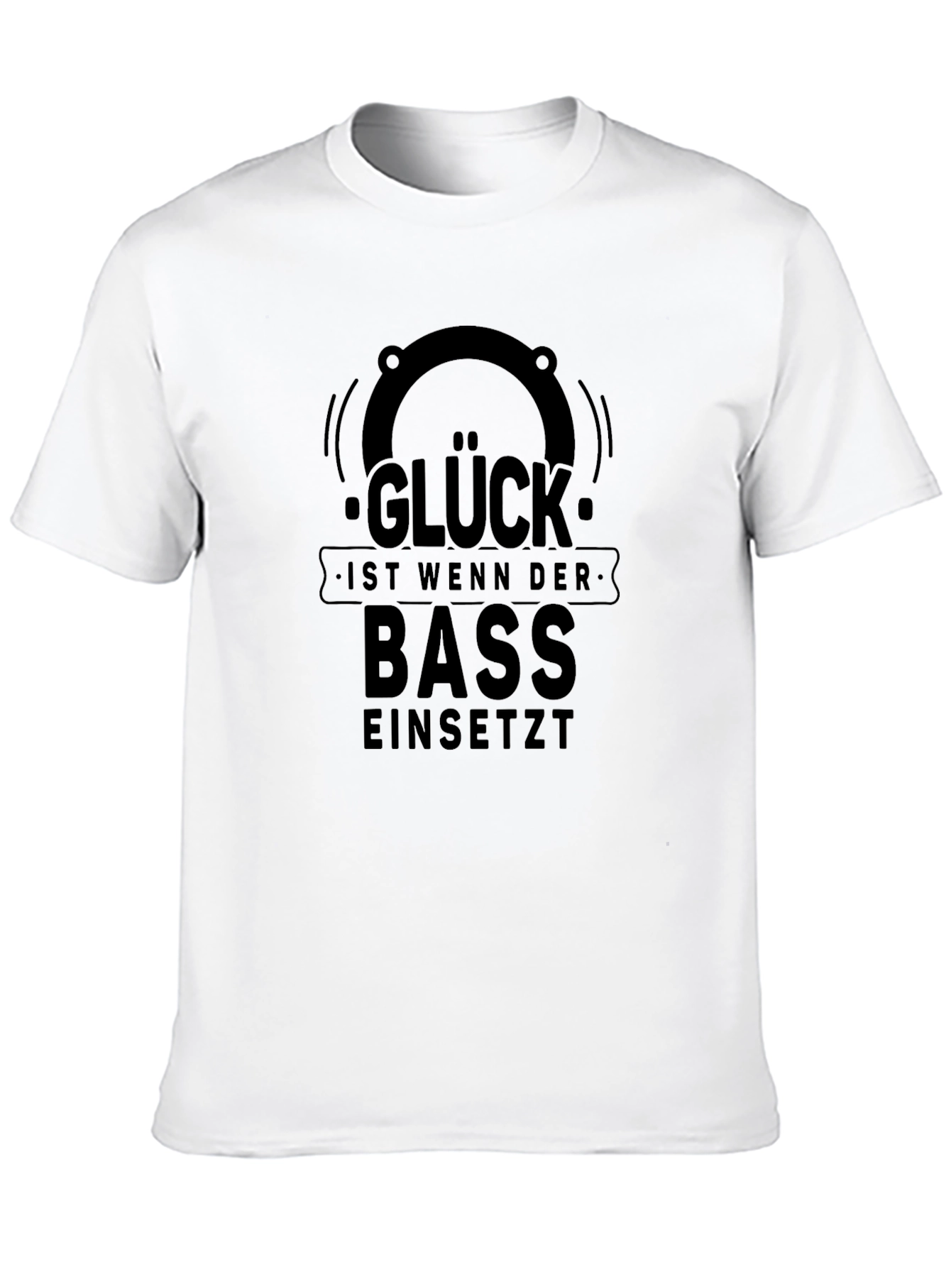 Glück Bass T-Shirt - Black Graphic Tee