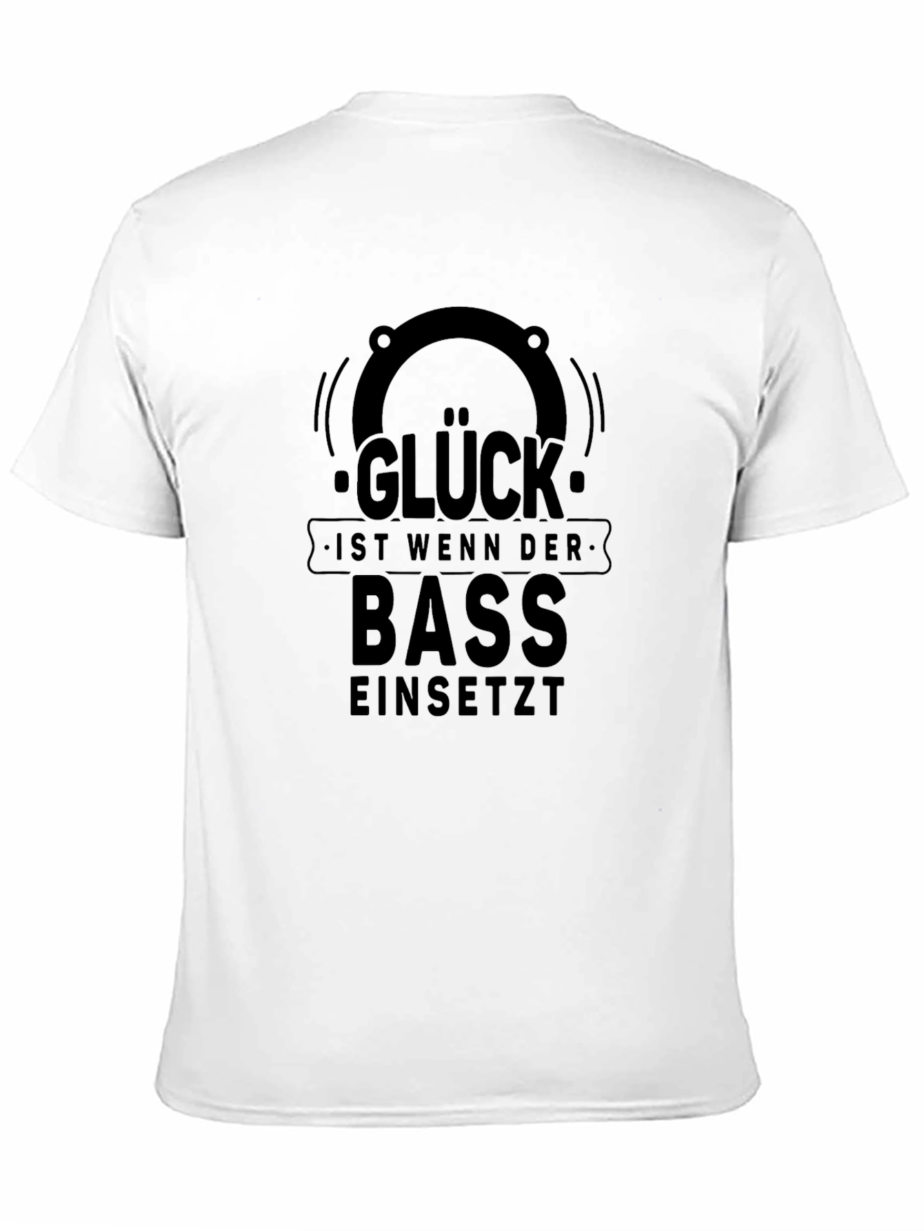 Glück Bass T-Shirt - Black Graphic Tee