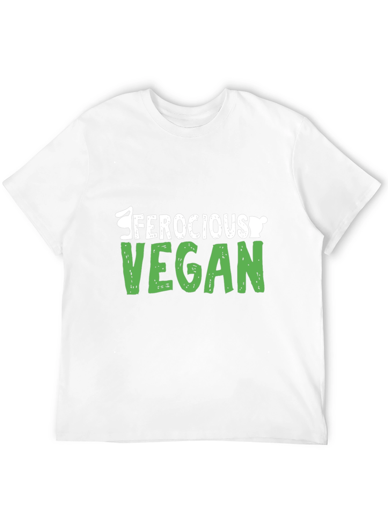 Ferocious Vegan Graphic T-Shirt - Black Cotton Tee