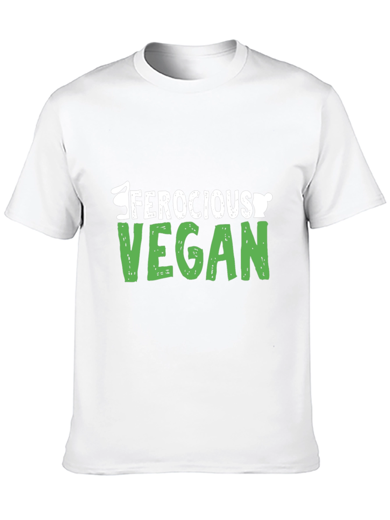 Ferocious Vegan Graphic T-Shirt - Black Cotton Tee