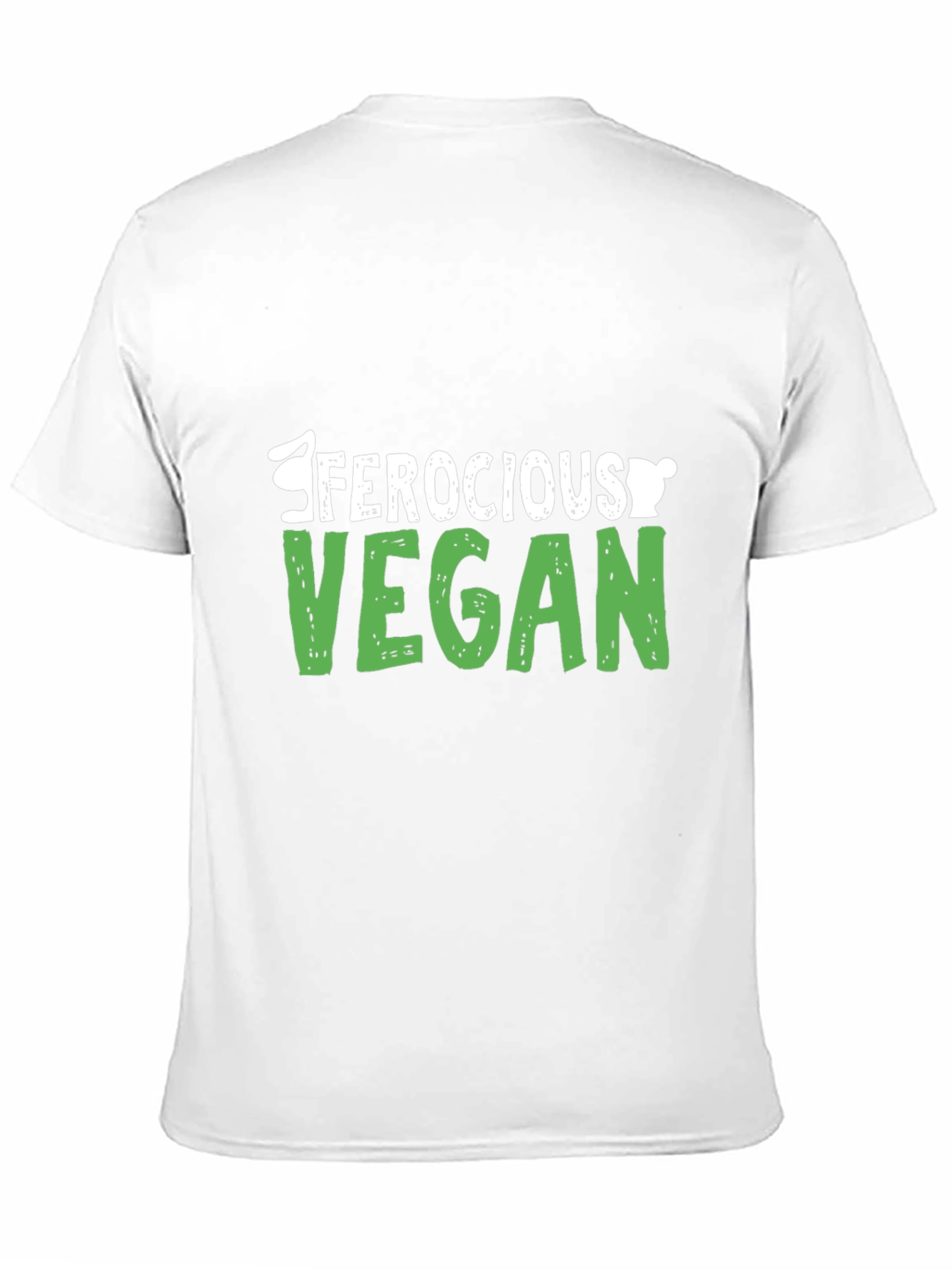 Ferocious Vegan Graphic T-Shirt - Black Cotton Tee