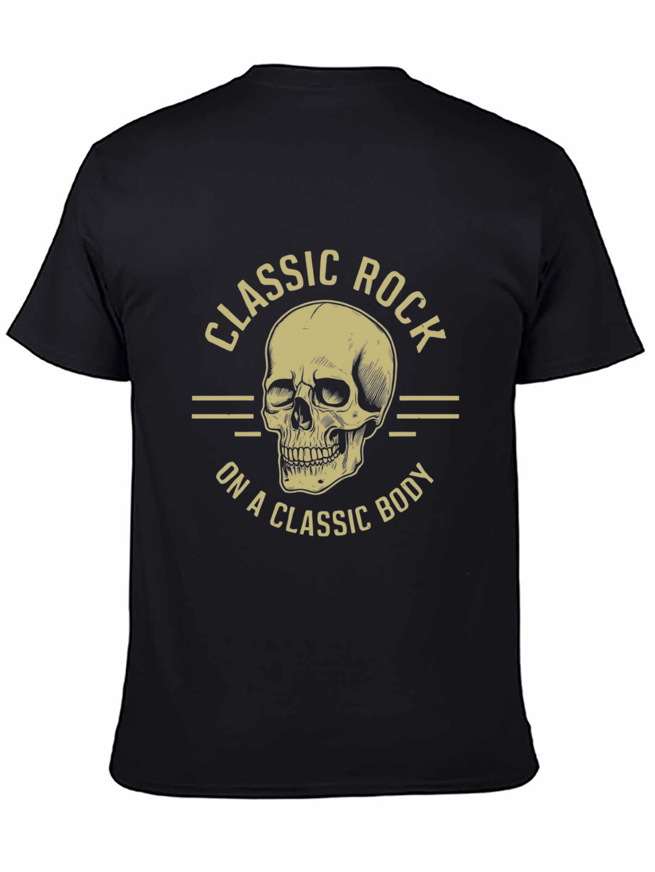Classic Rock Skull Graphic T-Shirt