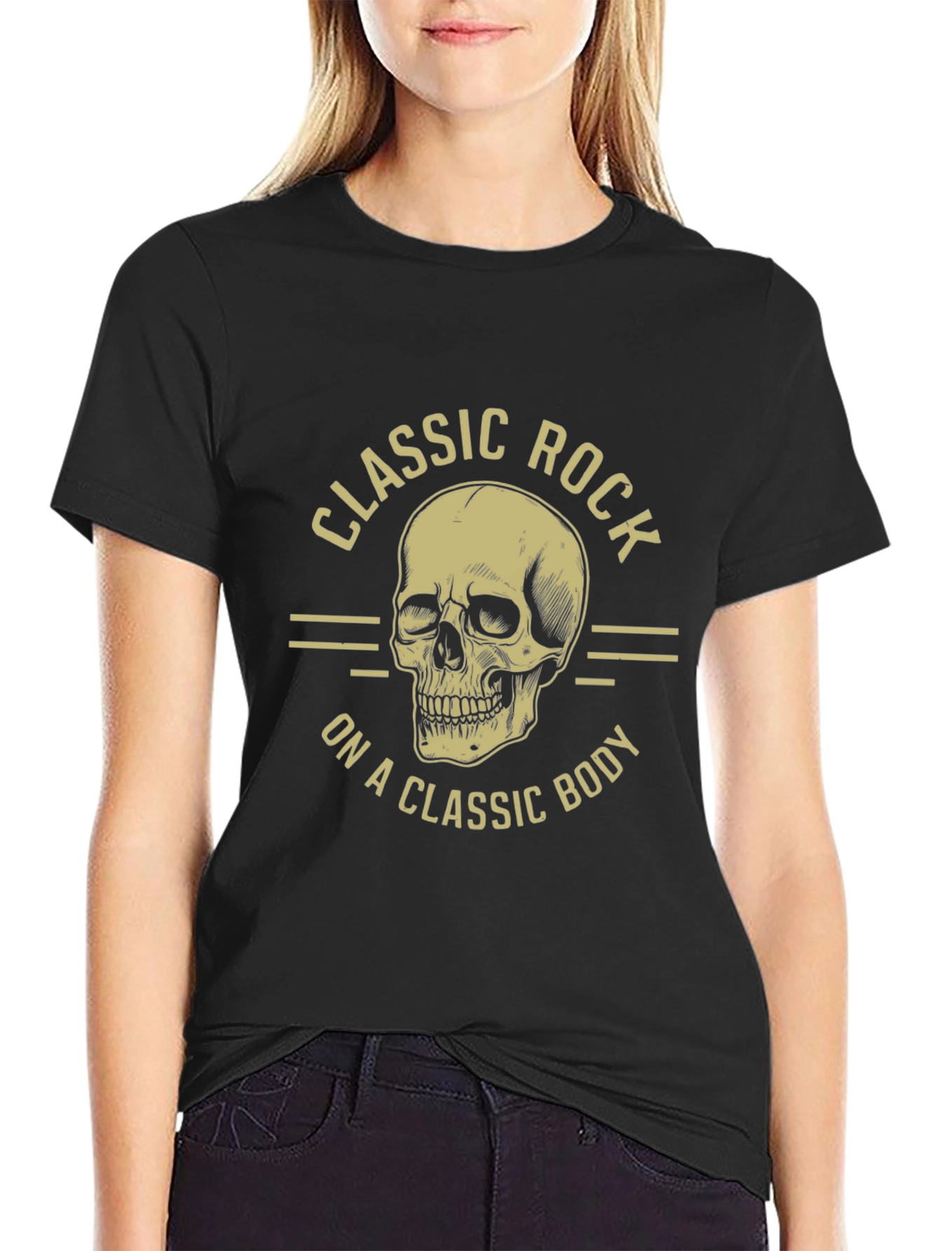 Classic Rock Skull Graphic T-Shirt
