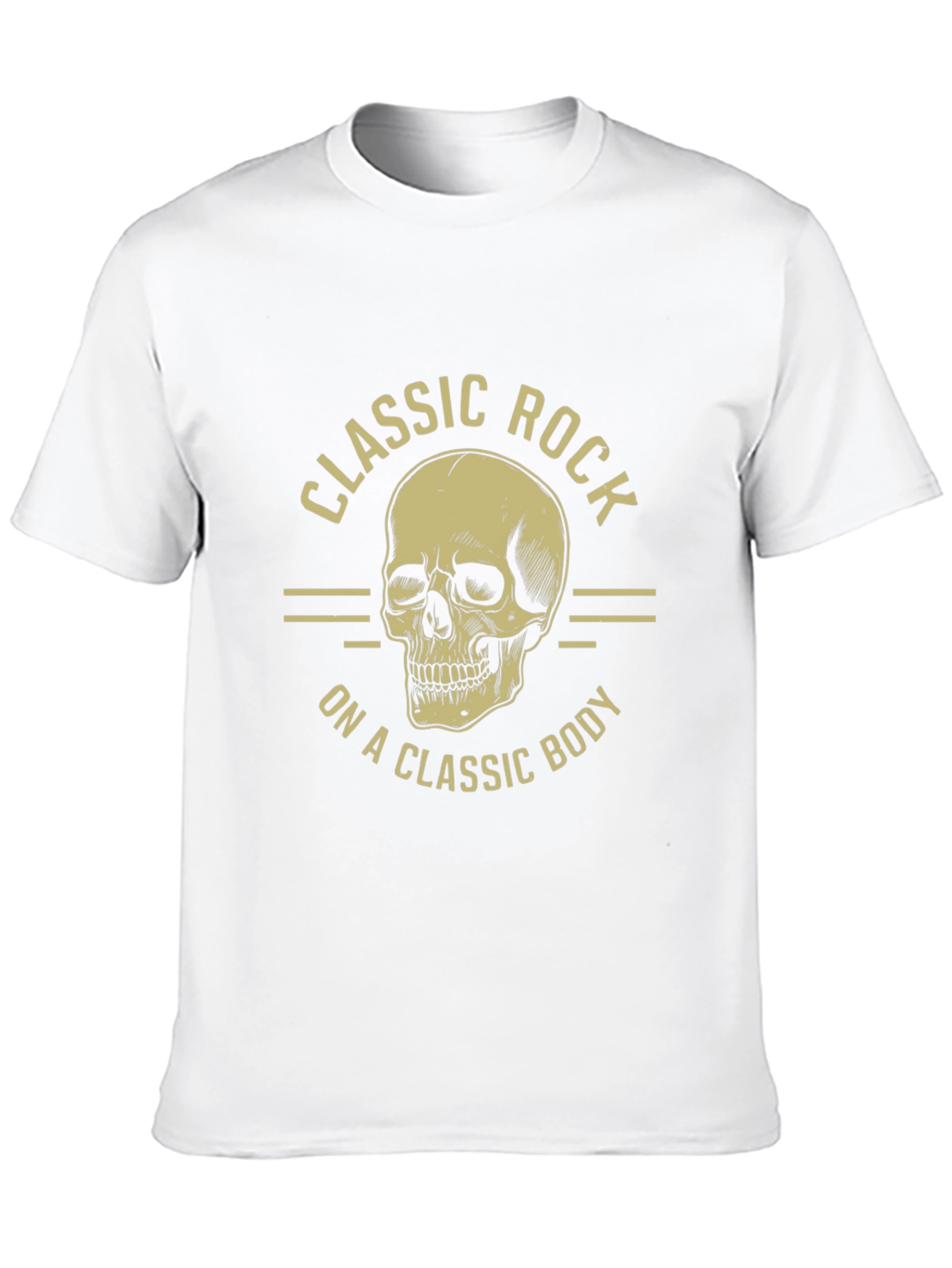 Classic Rock Skull Graphic T-Shirt