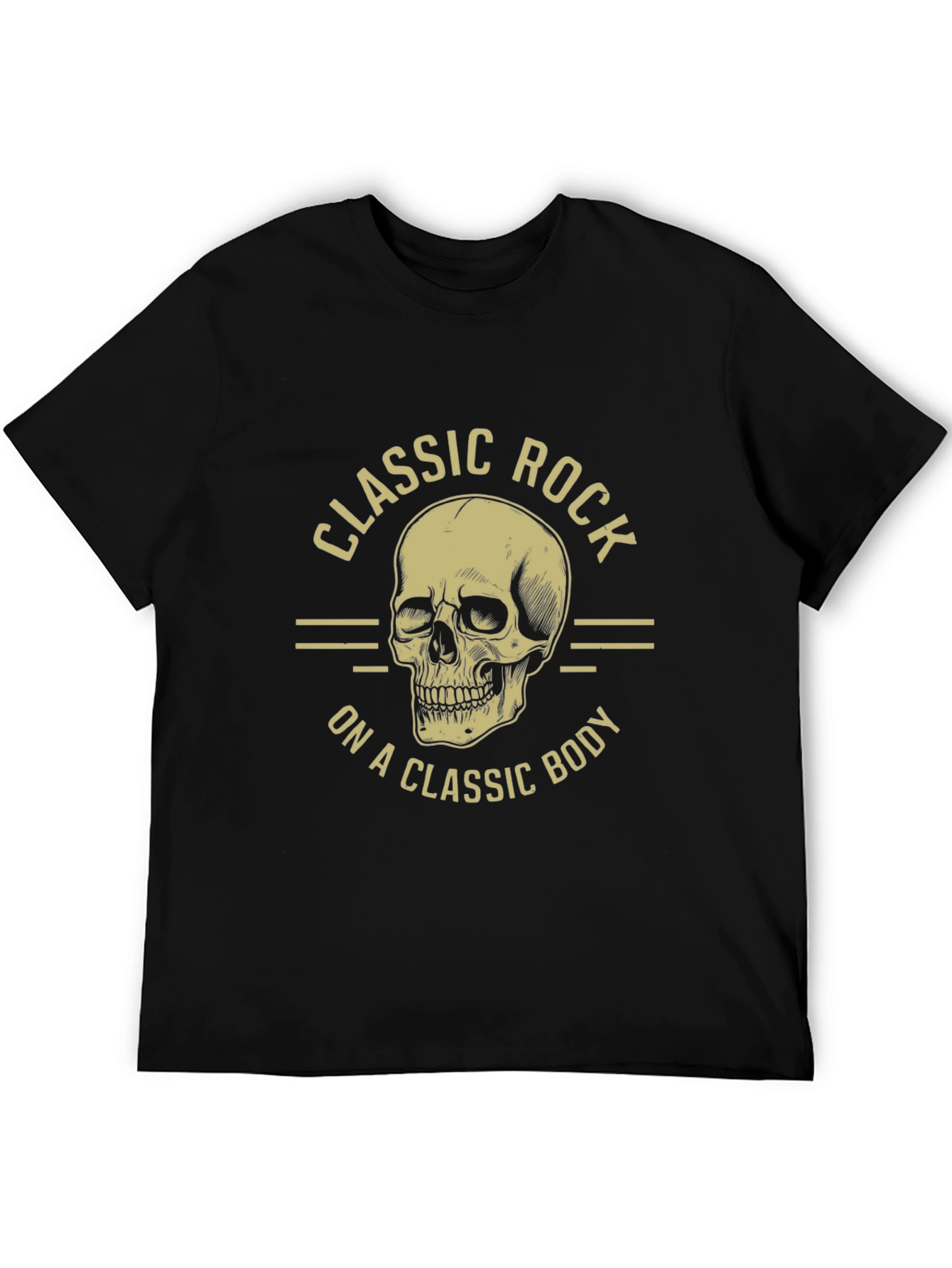 Classic Rock Skull Graphic T-Shirt