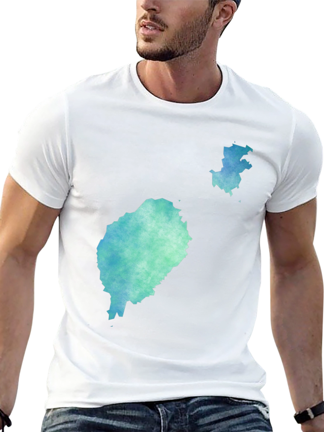 Watercolor Island Graphic Tee