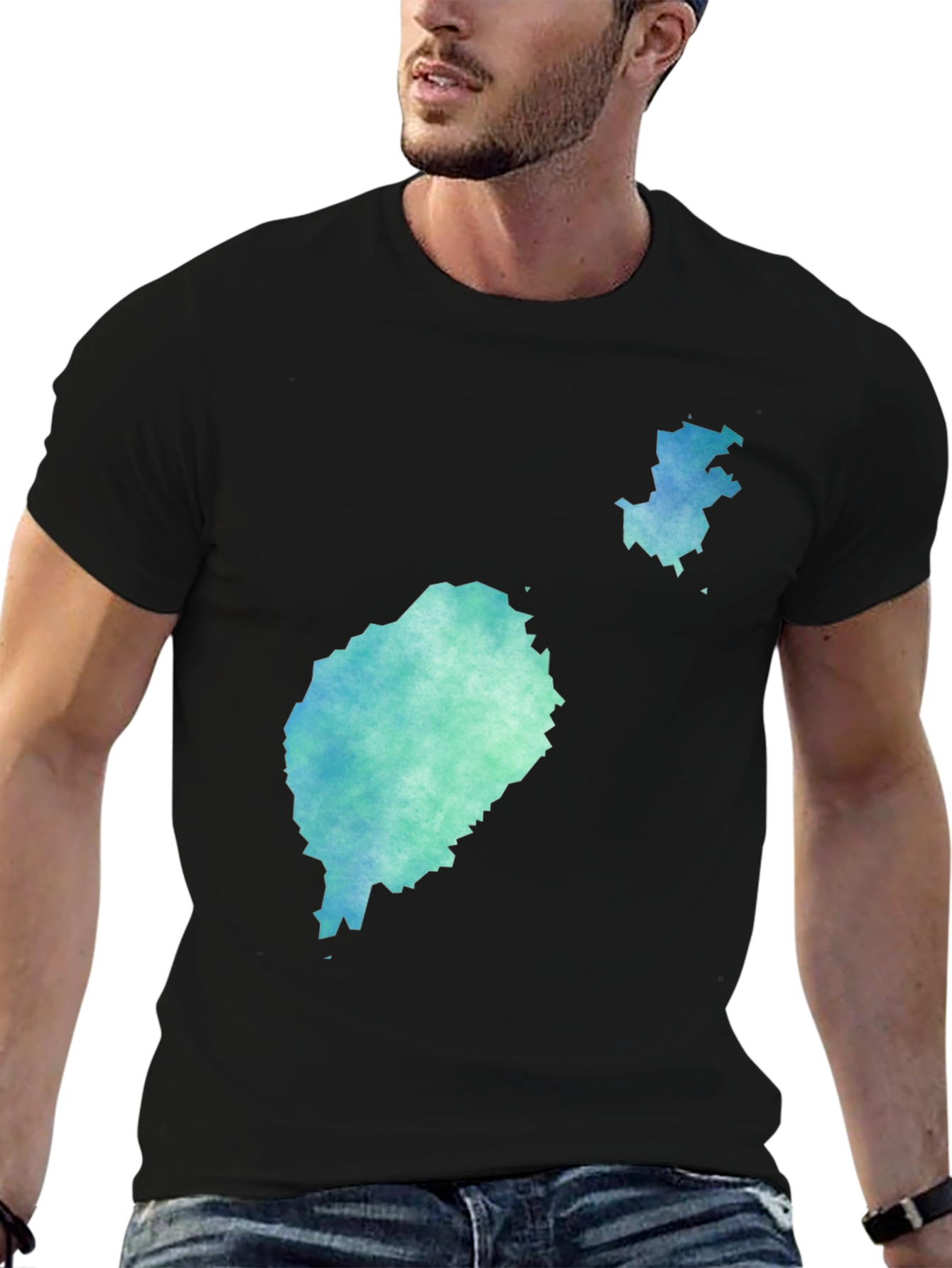 Watercolor Island Graphic Tee