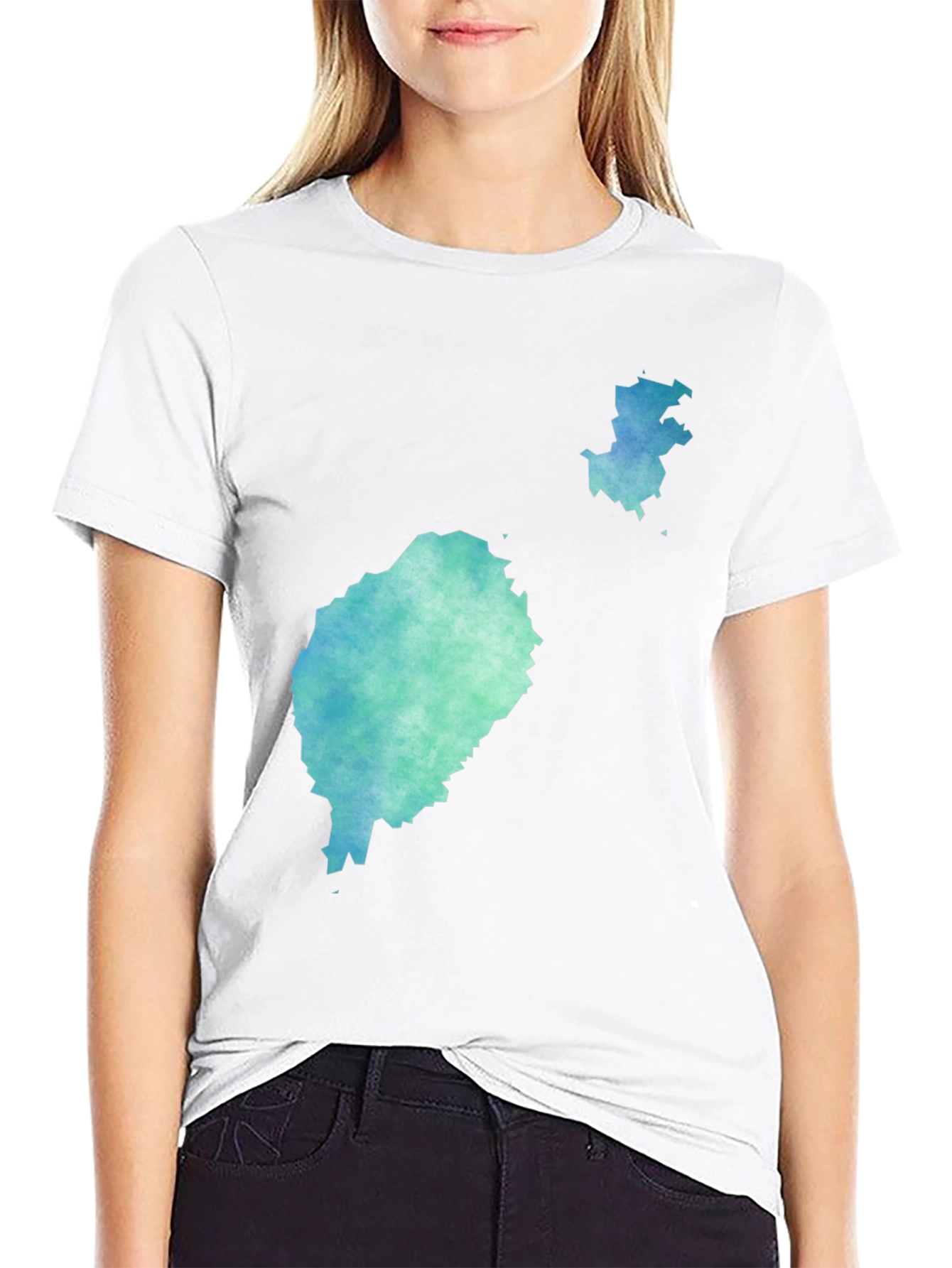 Watercolor Island Graphic Tee