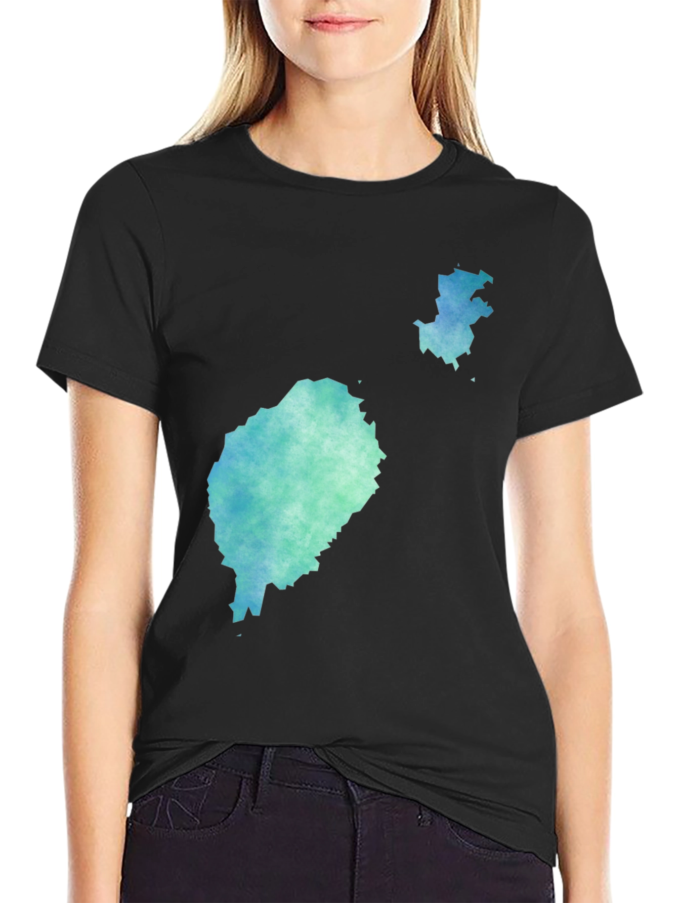 Watercolor Island Graphic Tee