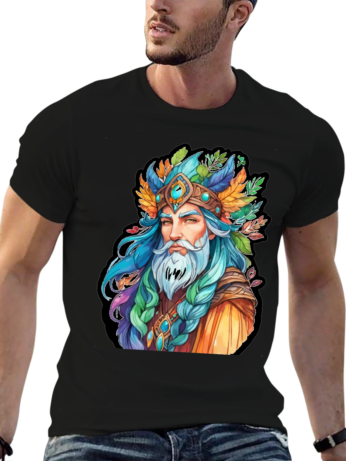 Mythical Wizard Graphic T-Shirt
