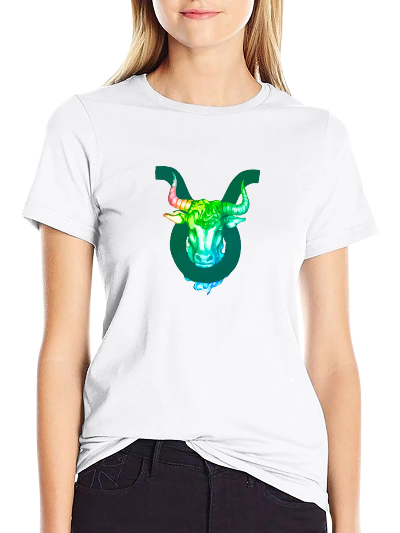 Taurus Zodiac Graphic Tee - Bull Design