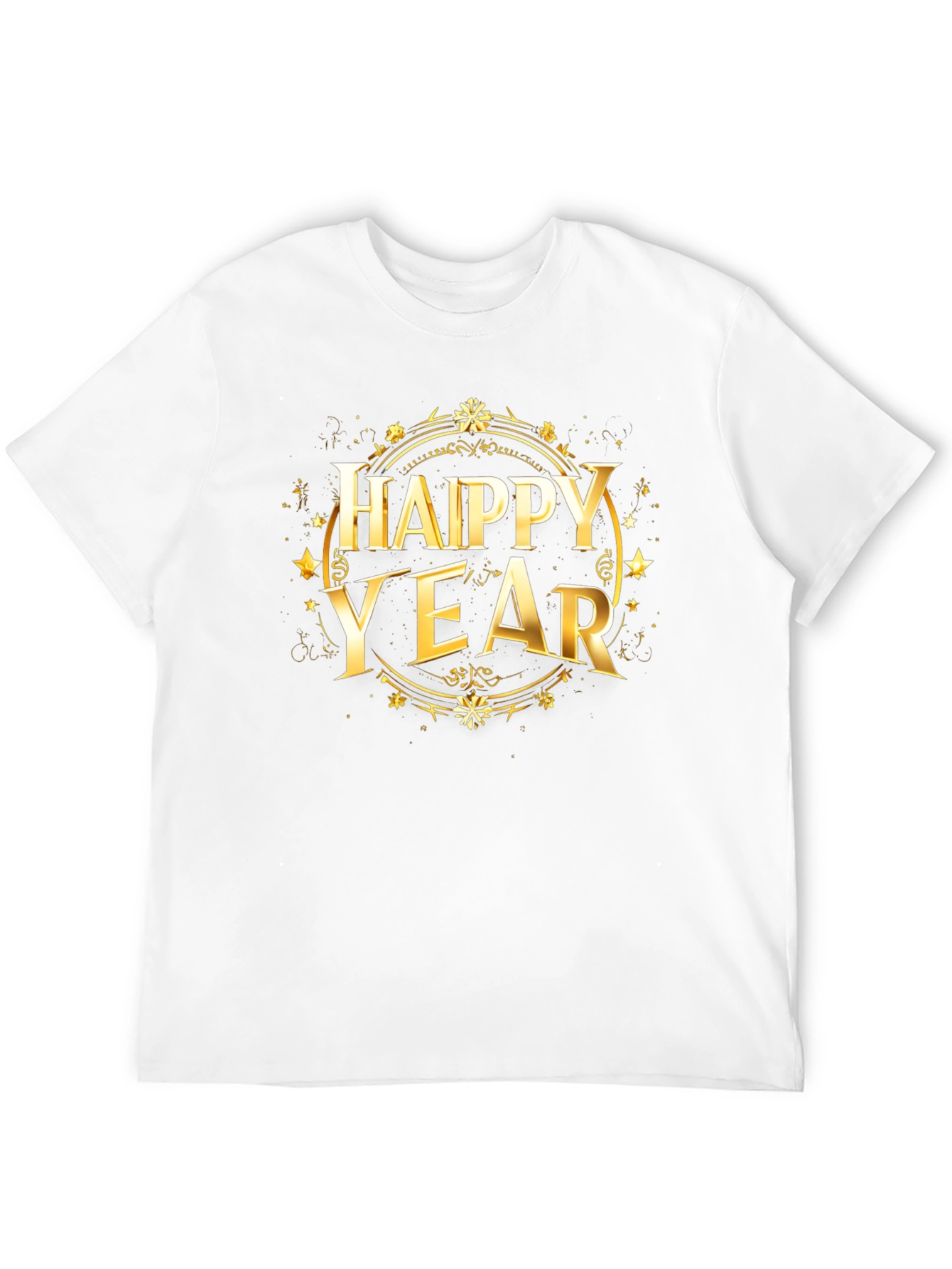 Happy Year Graphic Tee - Holiday Celebration T-Shirt