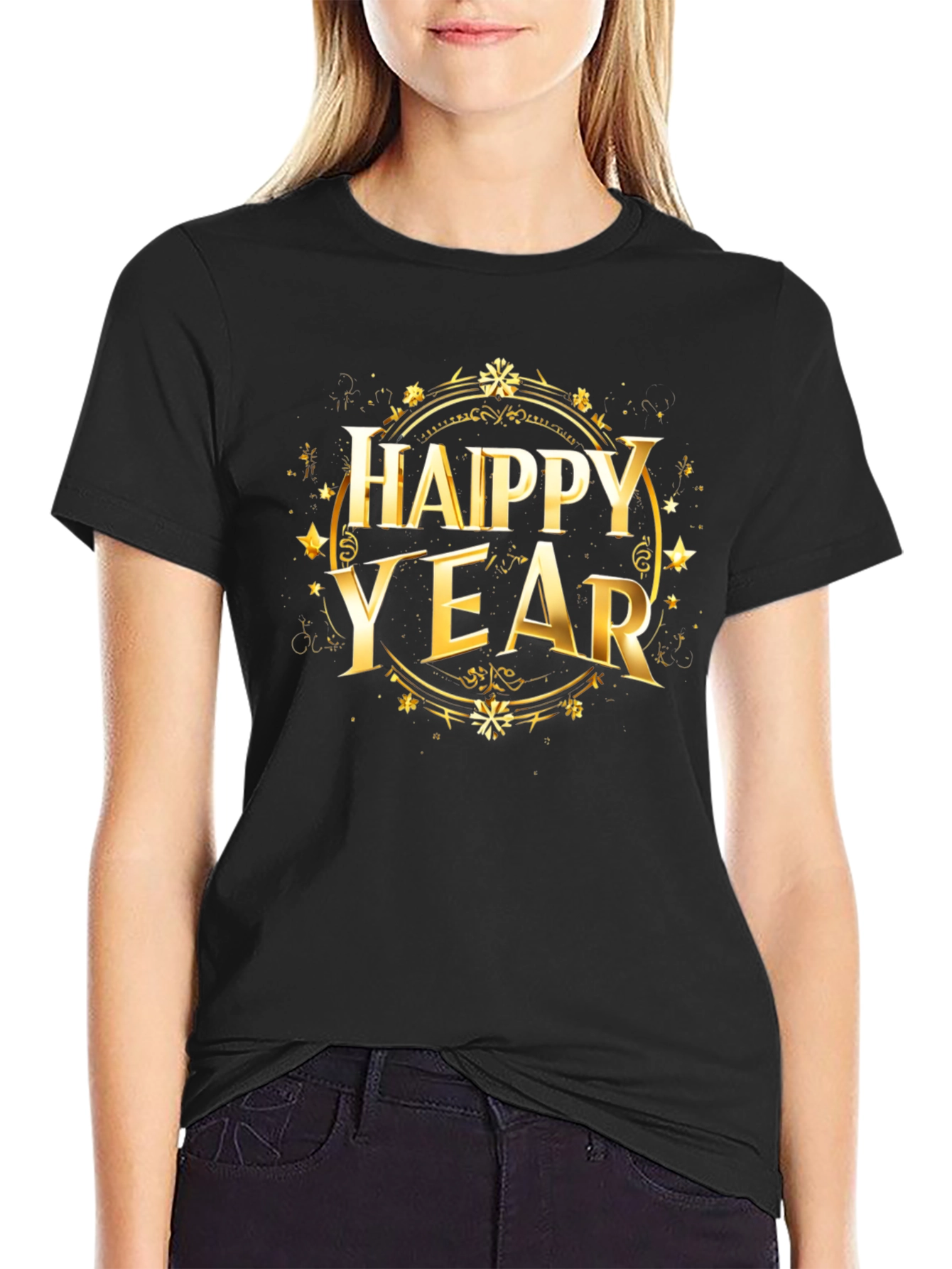 Happy Year Graphic Tee - Holiday Celebration T-Shirt