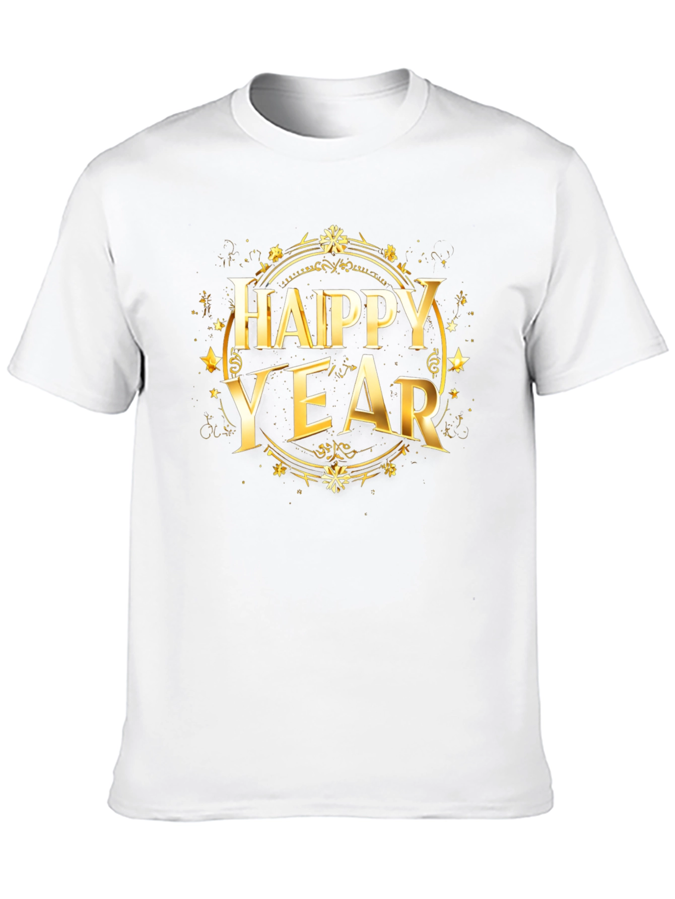 Happy Year Graphic Tee - Holiday Celebration T-Shirt