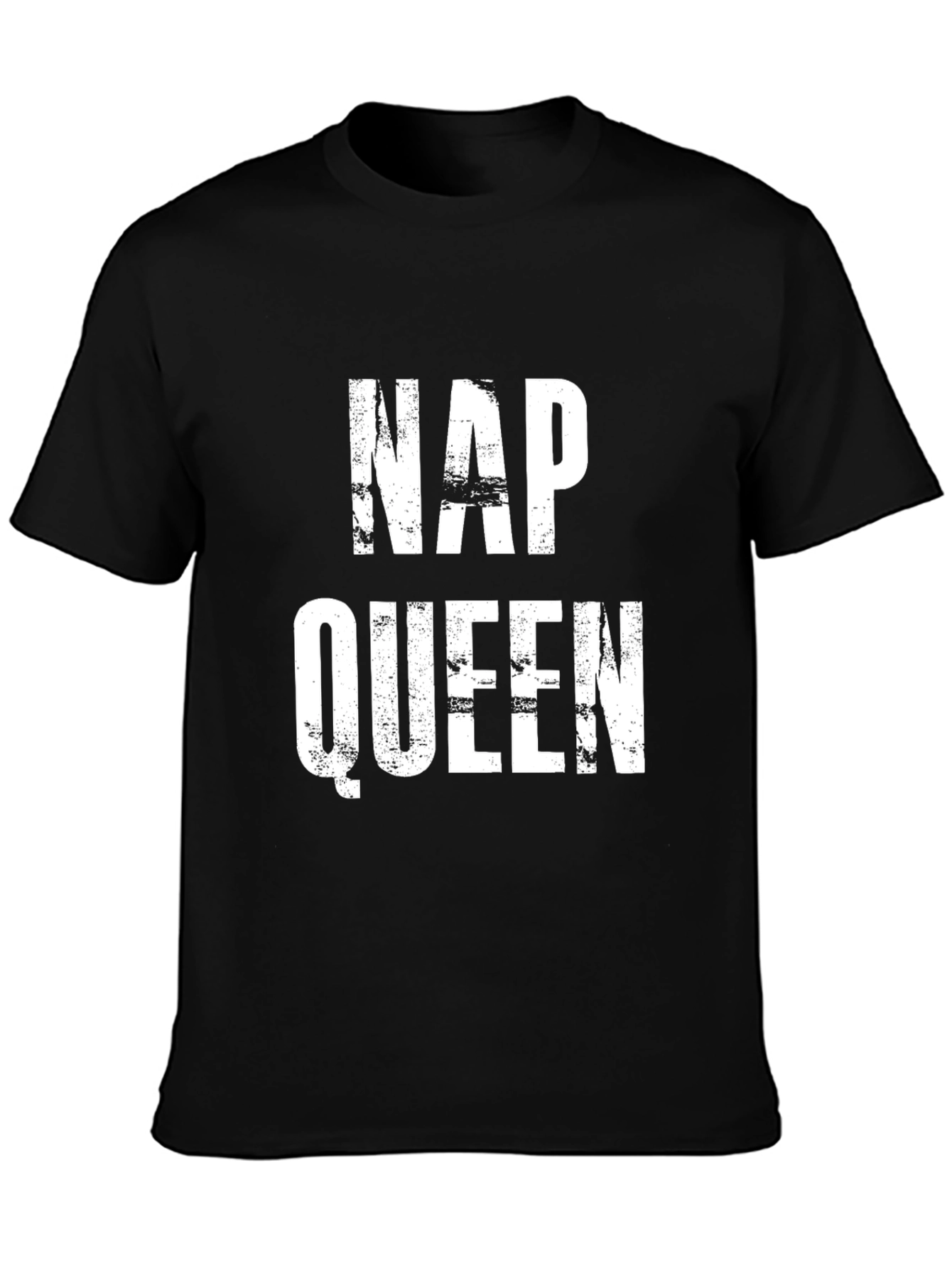 Nap Queen T-Shirt - Distressed Graphic Print