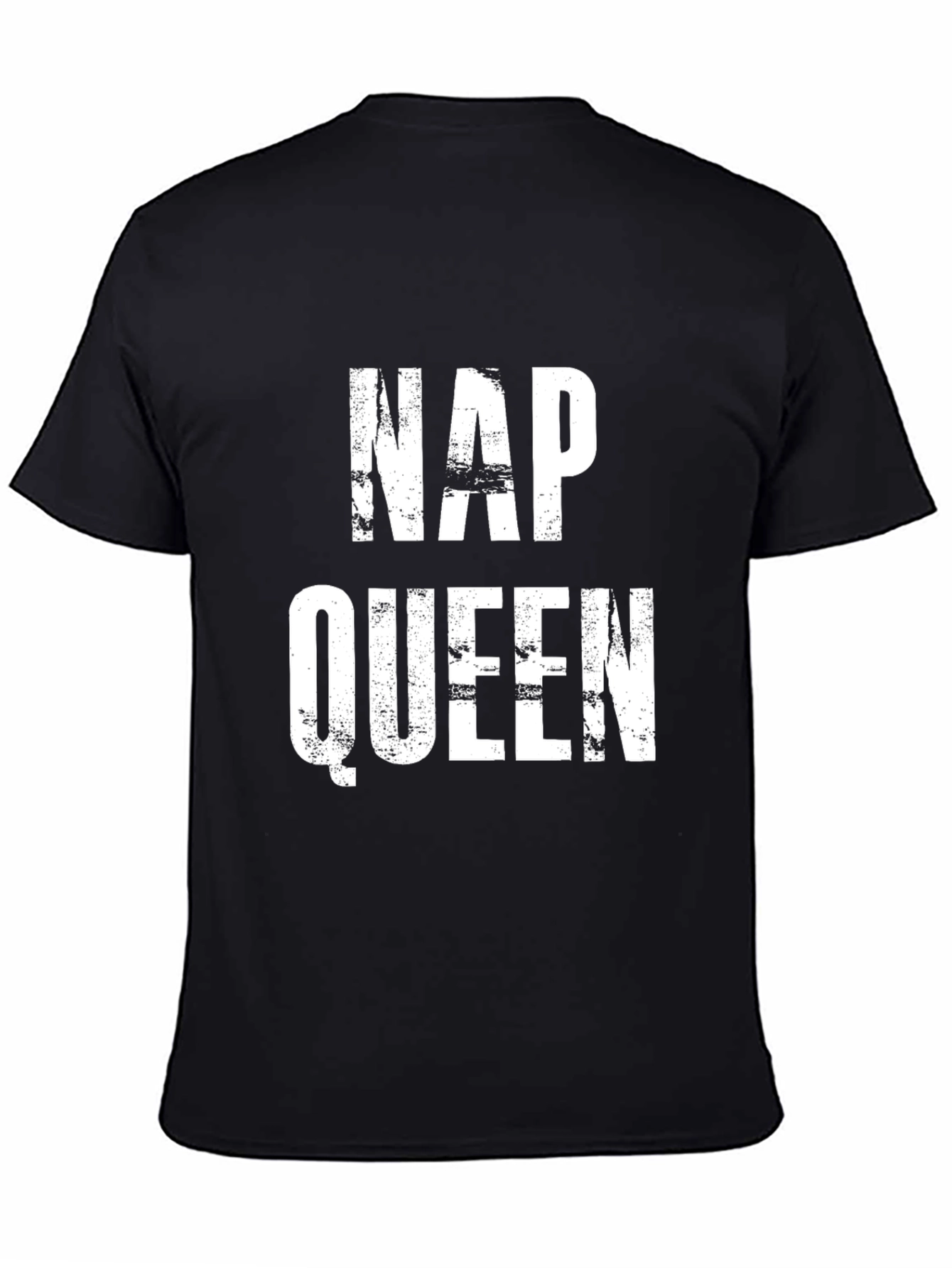 Nap Queen T-Shirt - Distressed Graphic Print