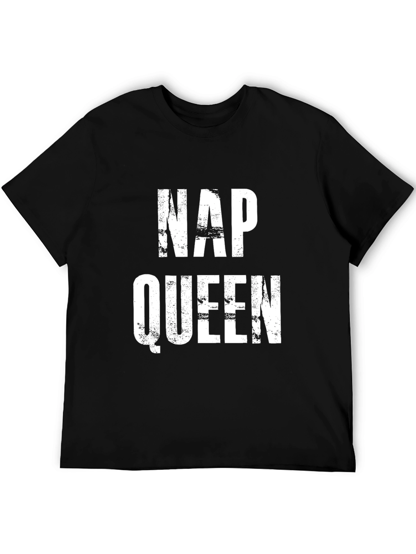 Nap Queen T-Shirt - Distressed Graphic Print