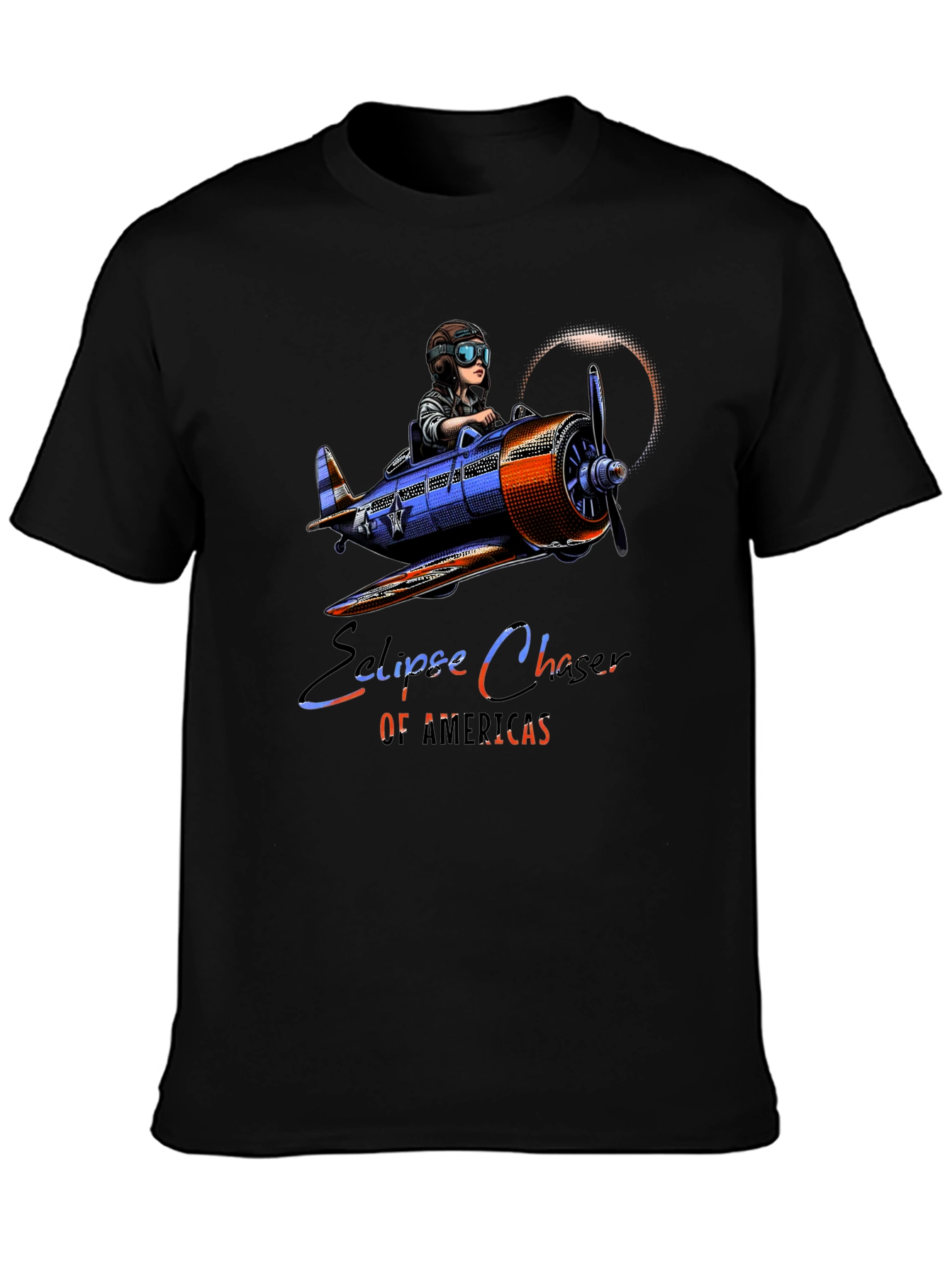 Eclipse Chaser T-Shirt - Pilot Airplane Design