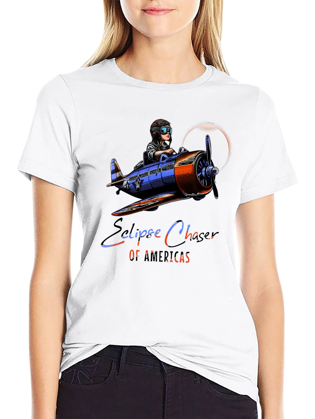 Eclipse Chaser T-Shirt - Pilot Airplane Design