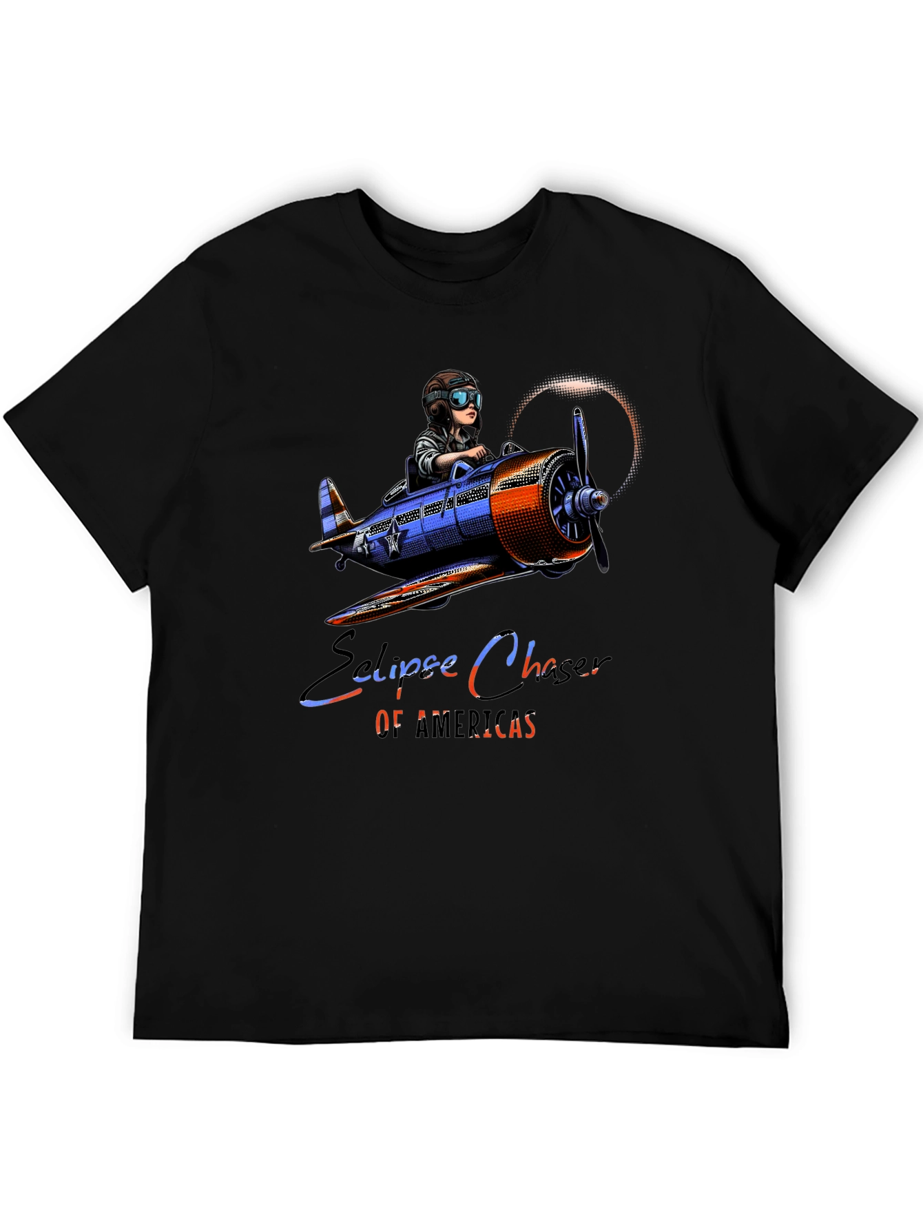 Eclipse Chaser T-Shirt - Pilot Airplane Design